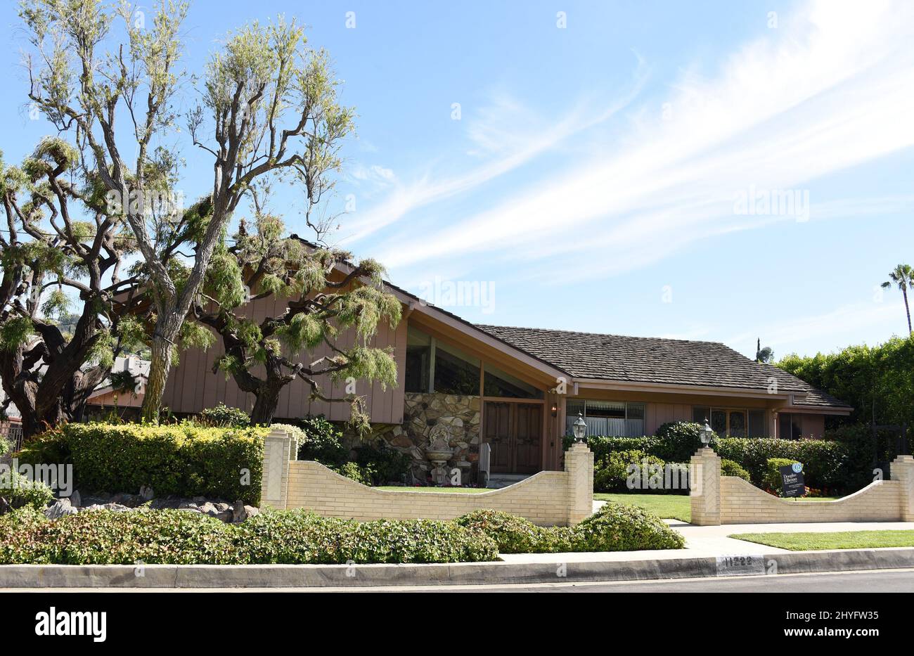 A general view of the iconic Brady Bunch home the clan once lived in is ...