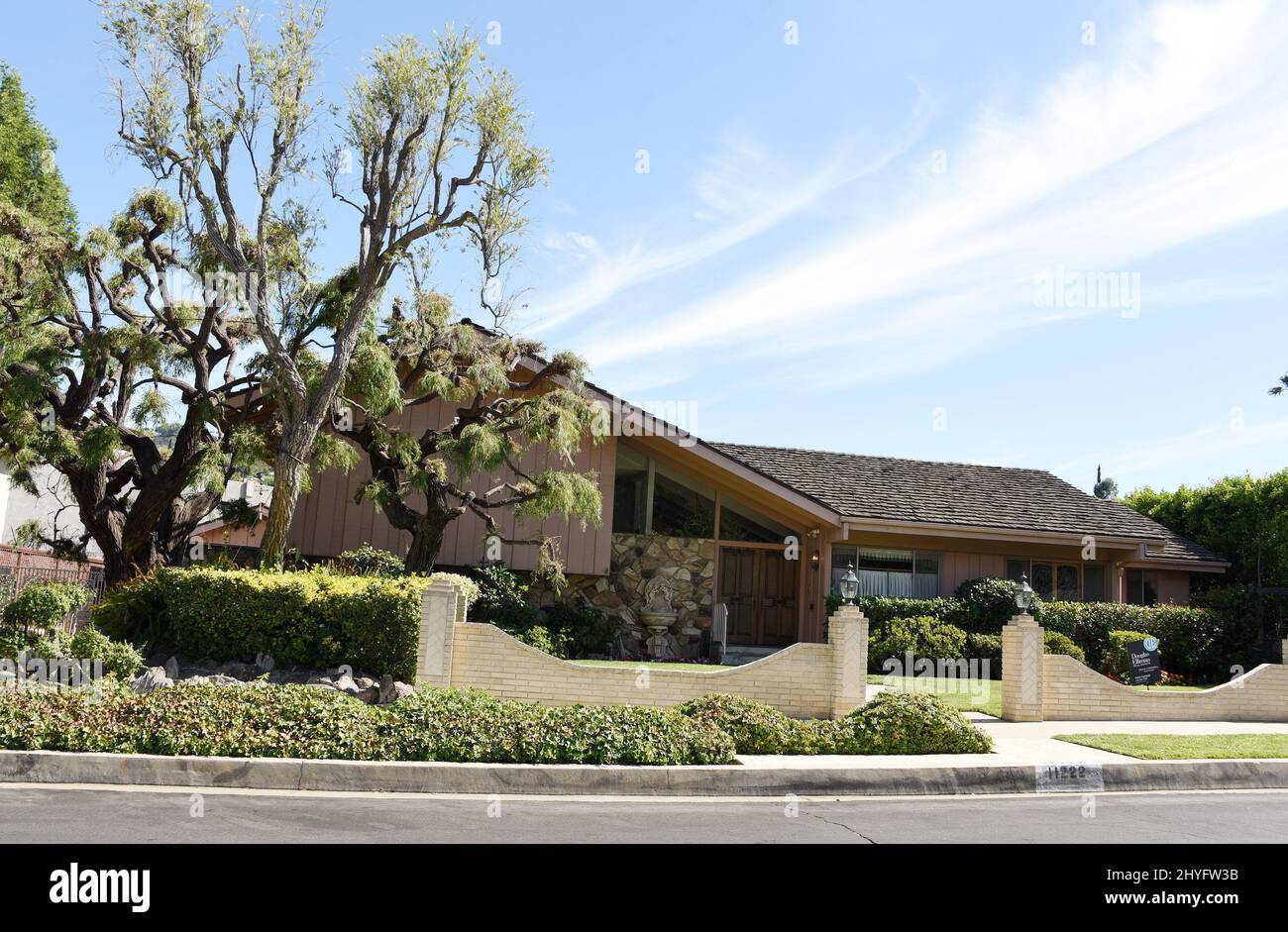 A general view of the iconic Brady Bunch home the clan once lived in is ...
