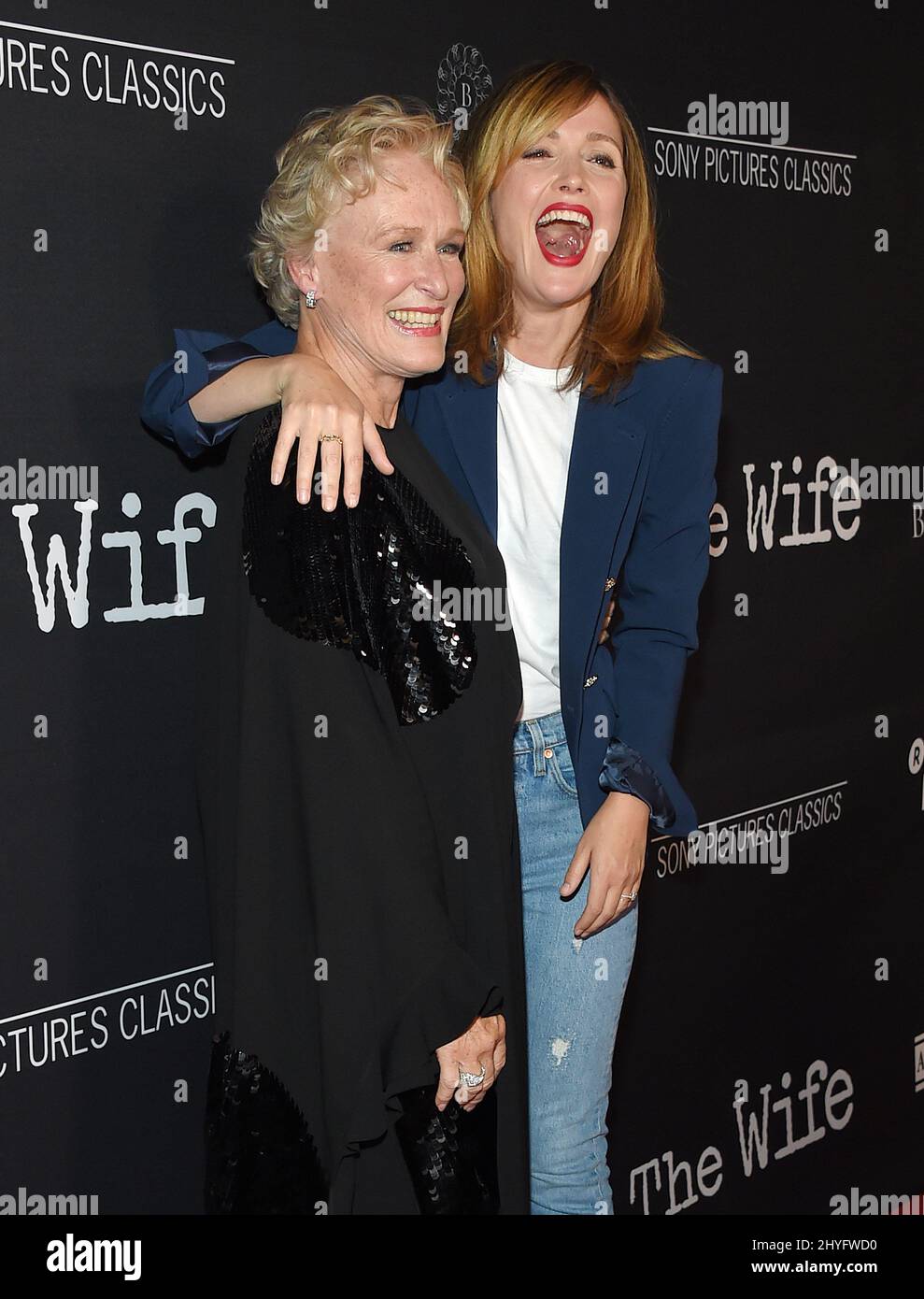 Glenn Close and Rose Byrne attending the Los Angeles premiere of The ...