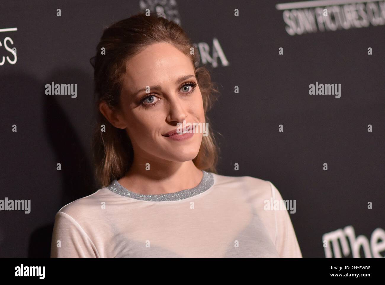 Carly Chaikin attending the Los Angeles premiere of The Wife Stock