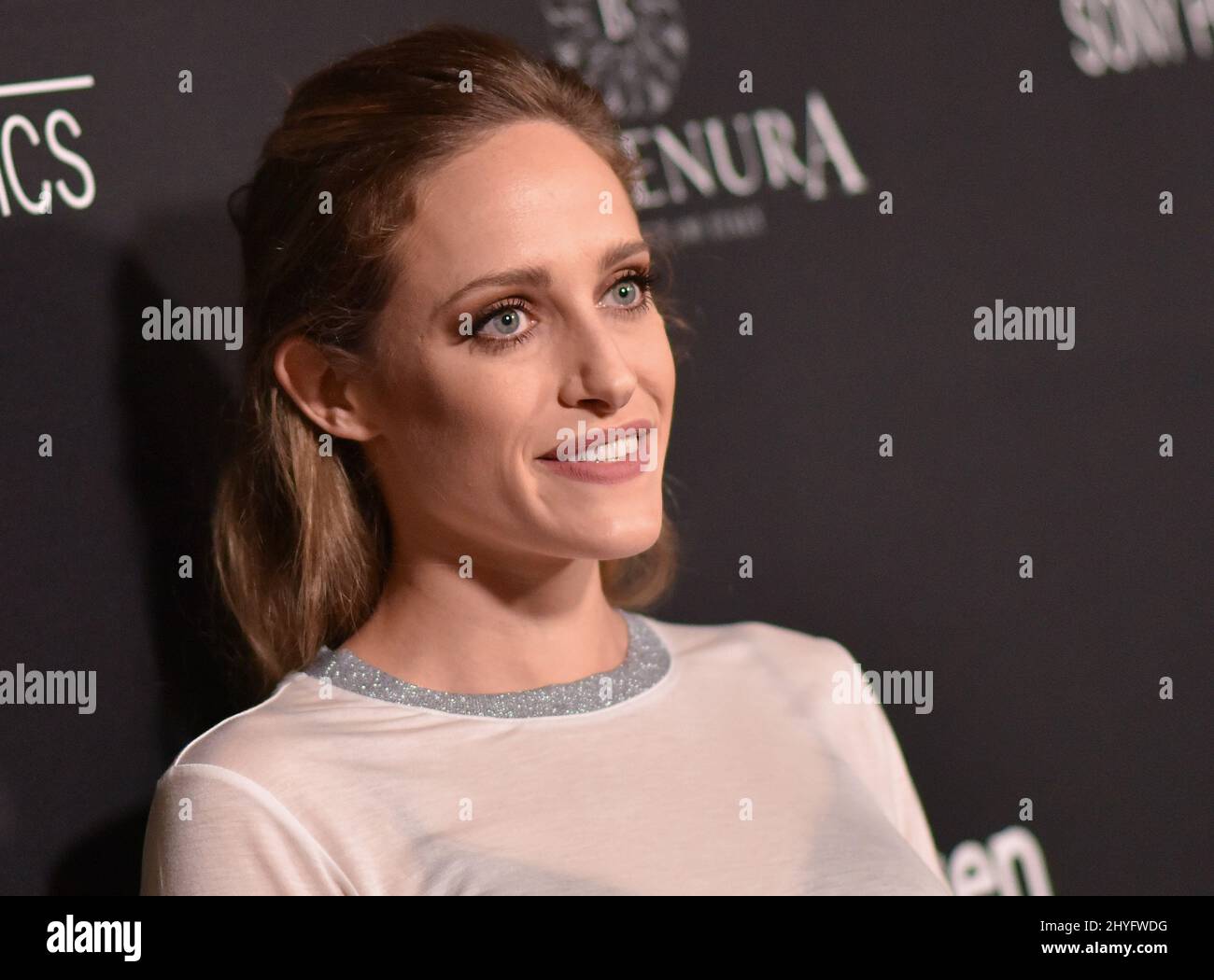 Carly Chaikin attending the Los Angeles premiere of The Wife Stock