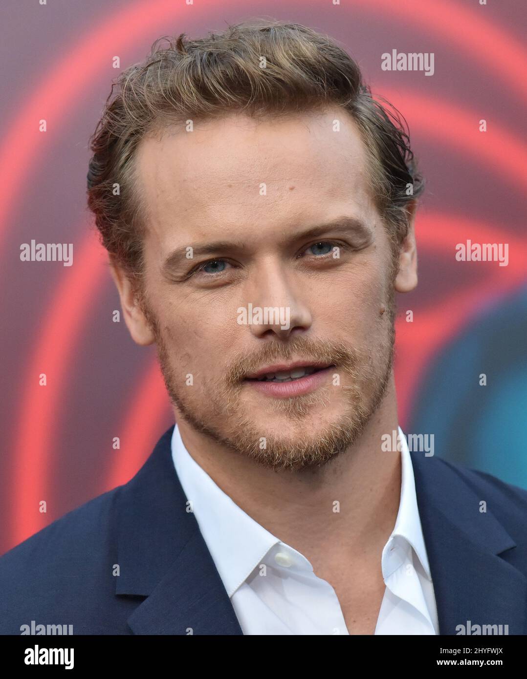 Sam Heughan at the Los Angeles premiere of "The Spy Who Dumped Me" held