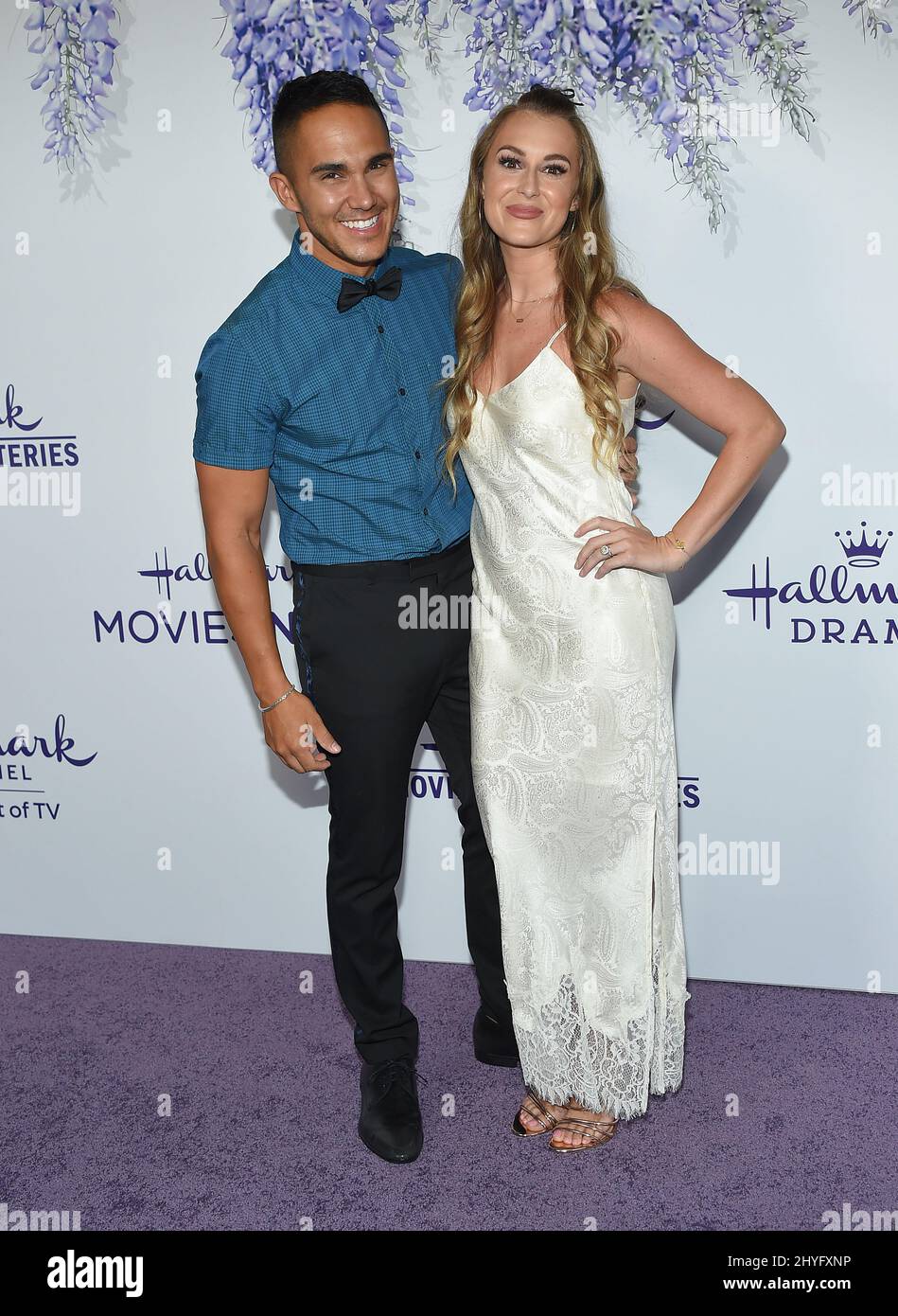 Carlos Pena and Alexa Vega at Hallmark Channel's Summer TCA event held at a private residence on July 26, 2018 in Beverly Hills, CA. Stock Photo