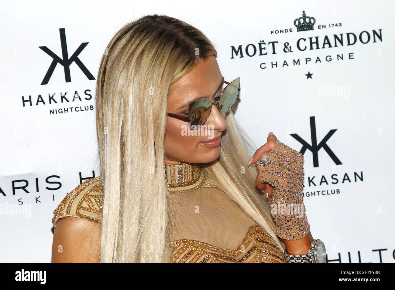 Paris Hilton attending Paris Hilton's skincare ProD.N.A. launch held at