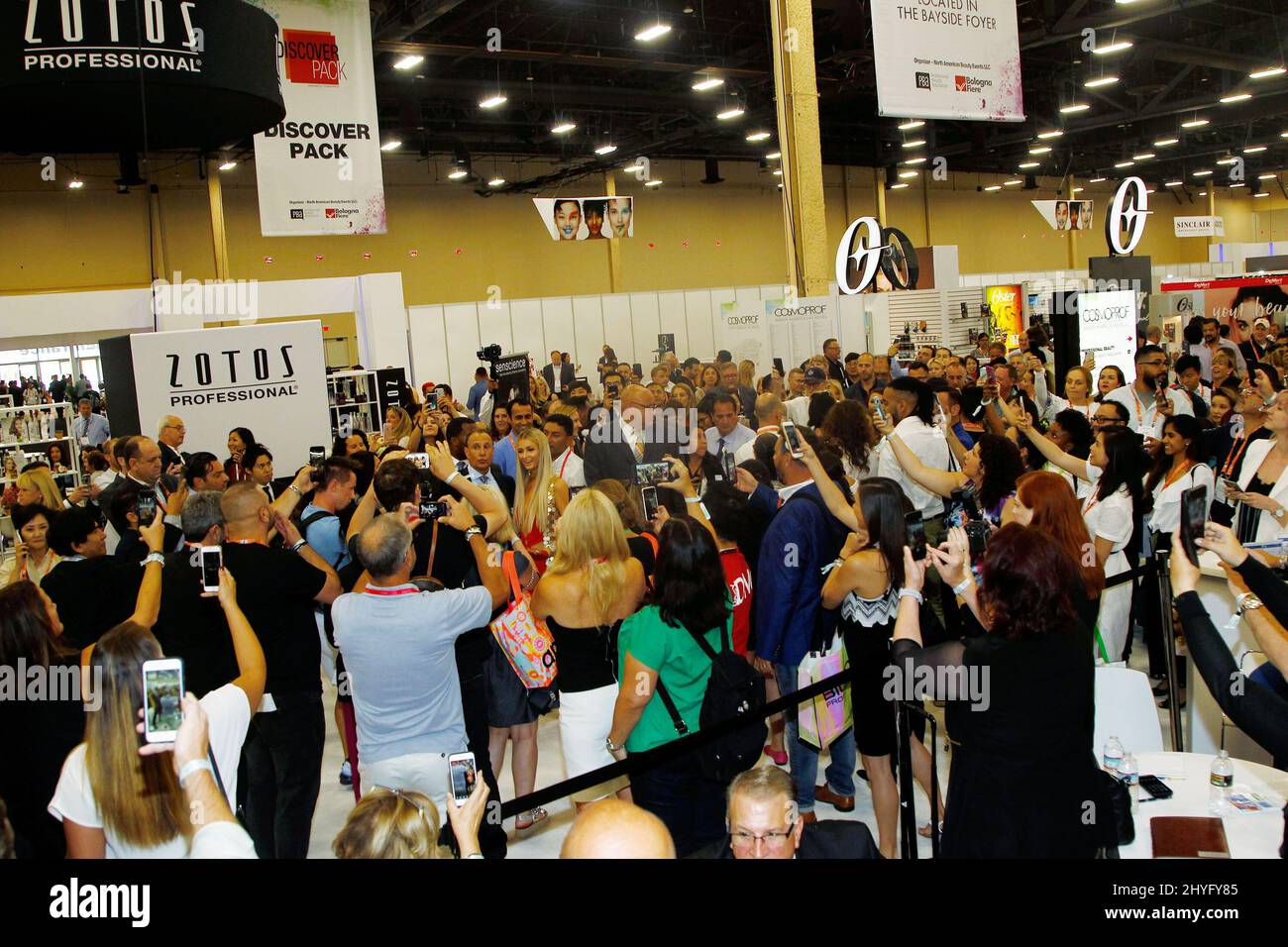 Paris Hilton Photocall at the COSMOPROF North America Convention held