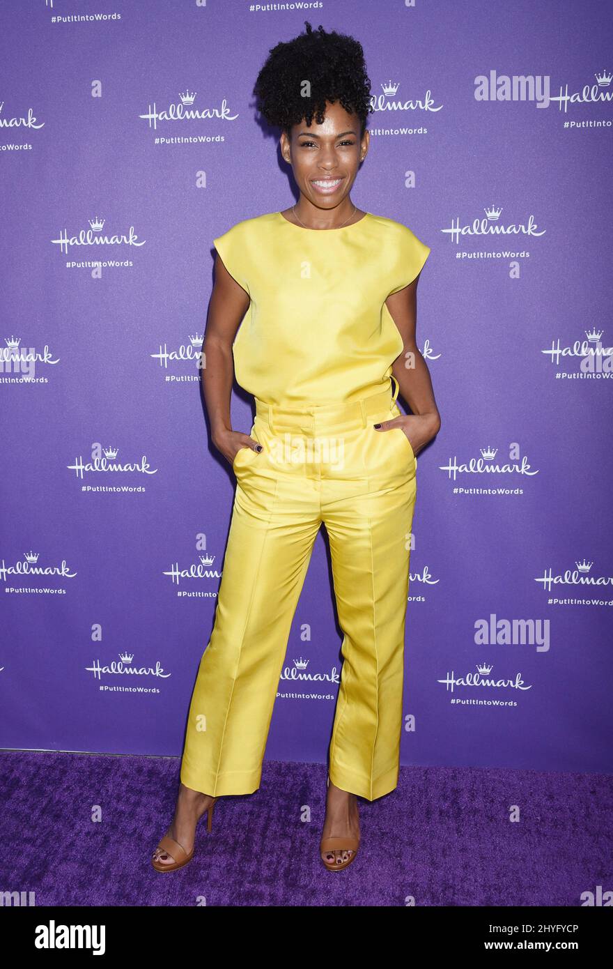 Angela Lewis attending Hallmark's "Put It Into Words" Campaign Launch