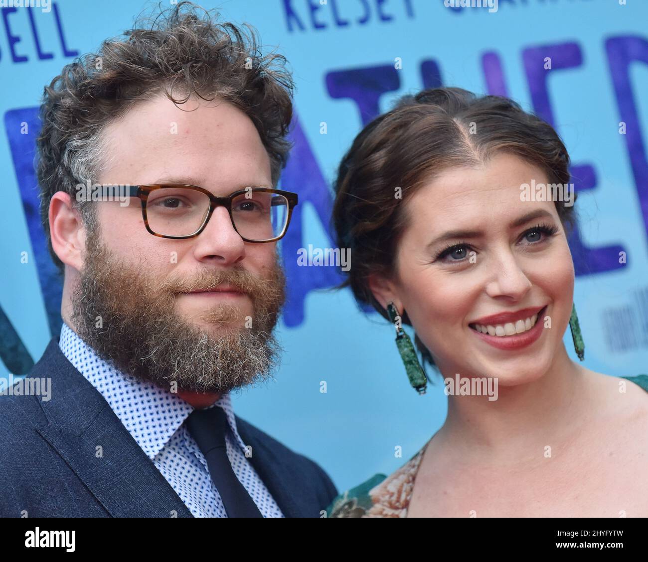 Seth Rogen and Lauren Miller Rogen at the Los Angeles premiere of "Like