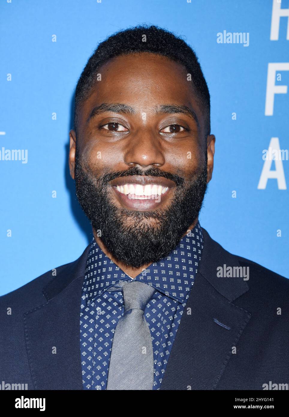 John David Washington attending the Hollywood Foreign Press Association