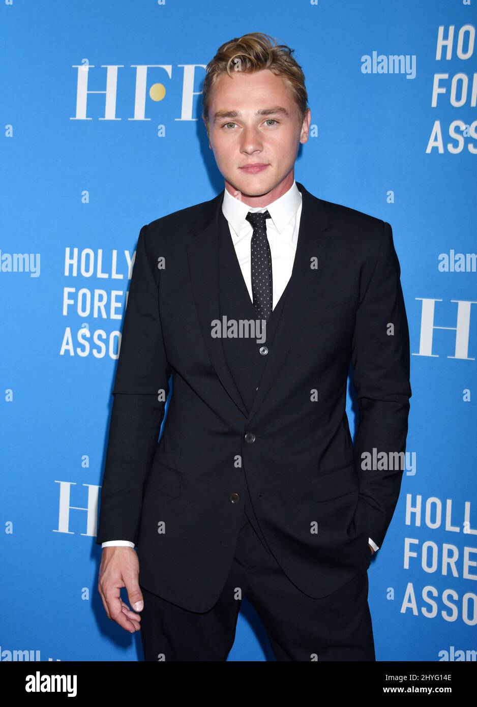 Ben Hardy attending the Hollywood Foreign Press Association's Annual Grants Banquet Stock Photo