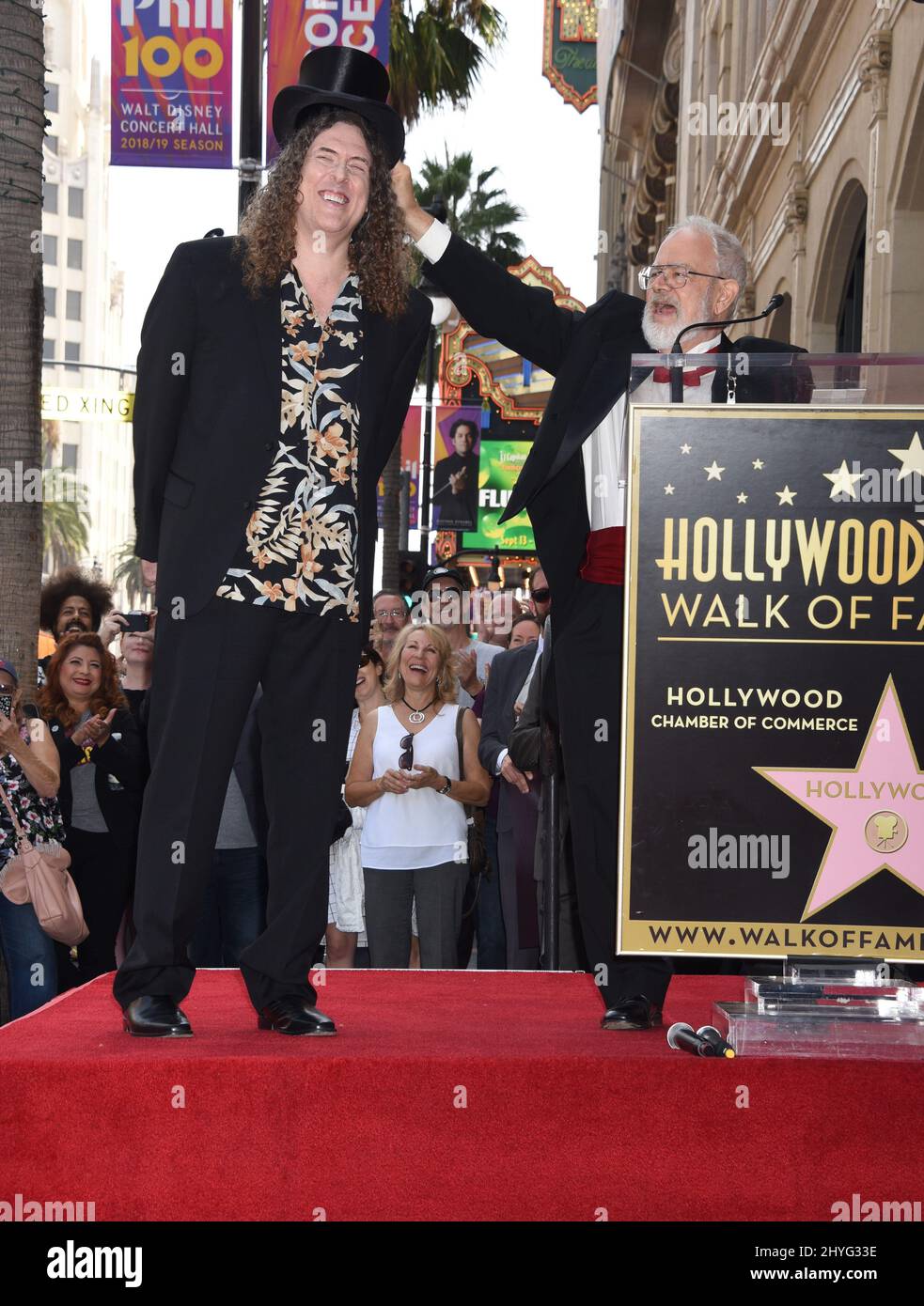 Weird Al Yankovic and Dr. Demento at the Weird Al Yankovic Hollywood