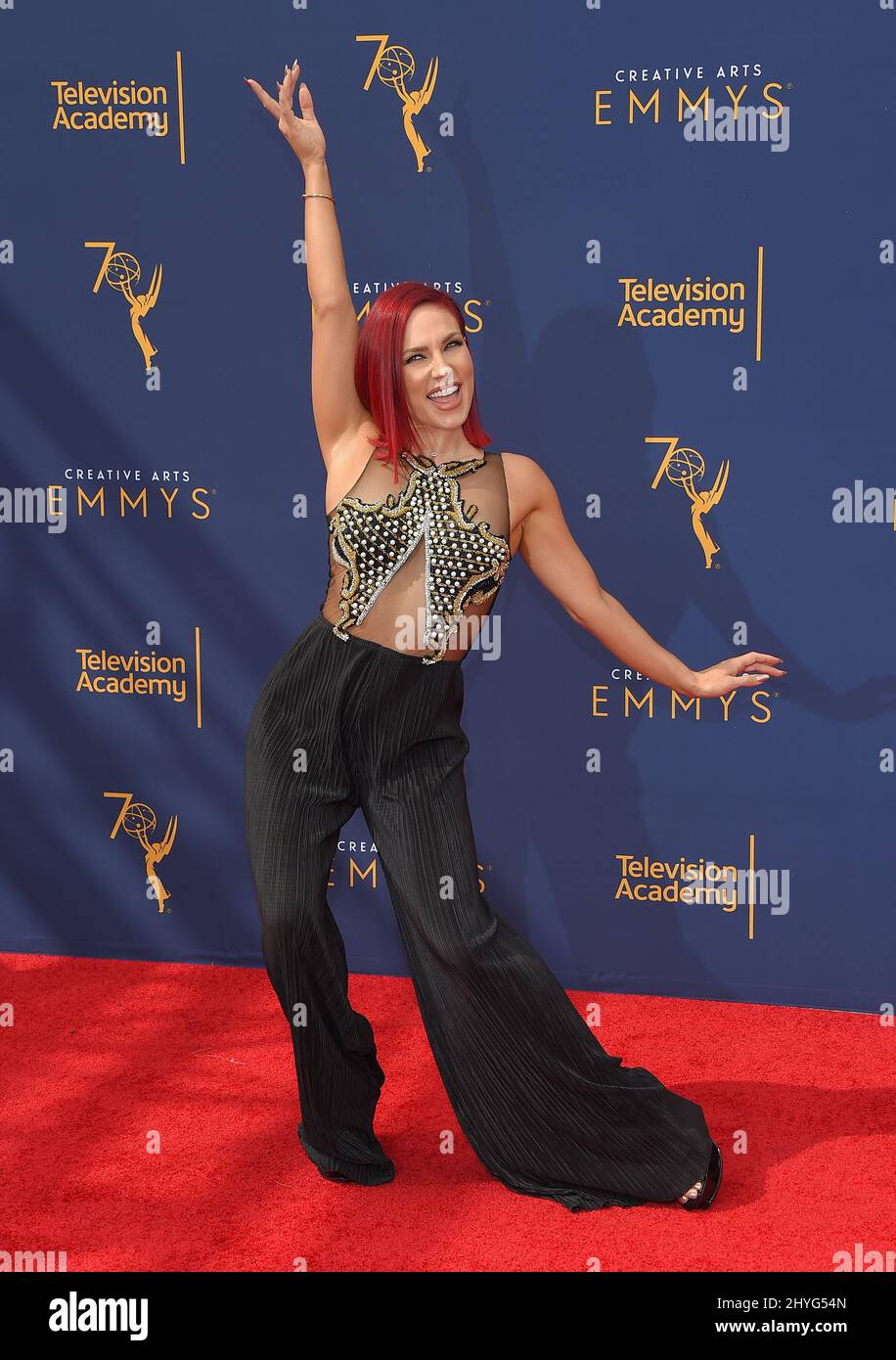 Sharna Burgess arrives at the 70th Primetime Creative Arts Emmy Awards