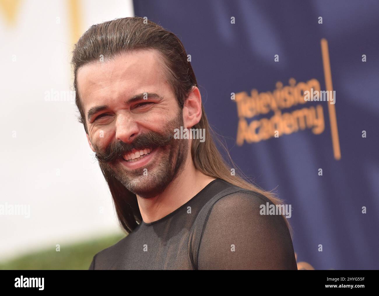 Jonathan Van Ness arrives at the 70th Primetime Creative Arts Emmy Awards held at Microsoft Theatre L.A. Live on September 9, 2018 in Los Angeles, Ca. Stock Photo
