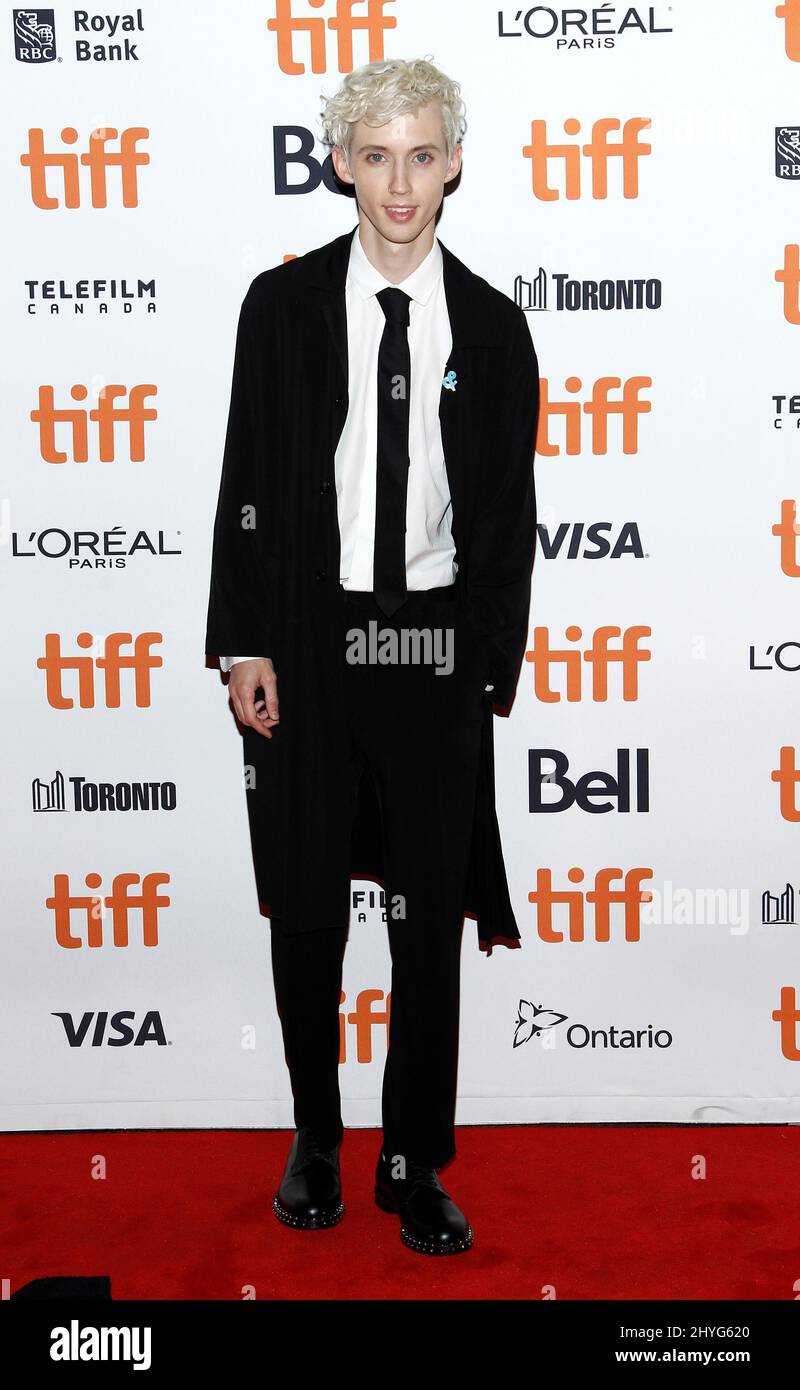 Troye Sivan at the premiere of 'Boy Erased' during the 2018 Toronto International Film Festival held at the Princess of Wales Theatre on September 11, 2018 in Toronto, Canada Stock Photo