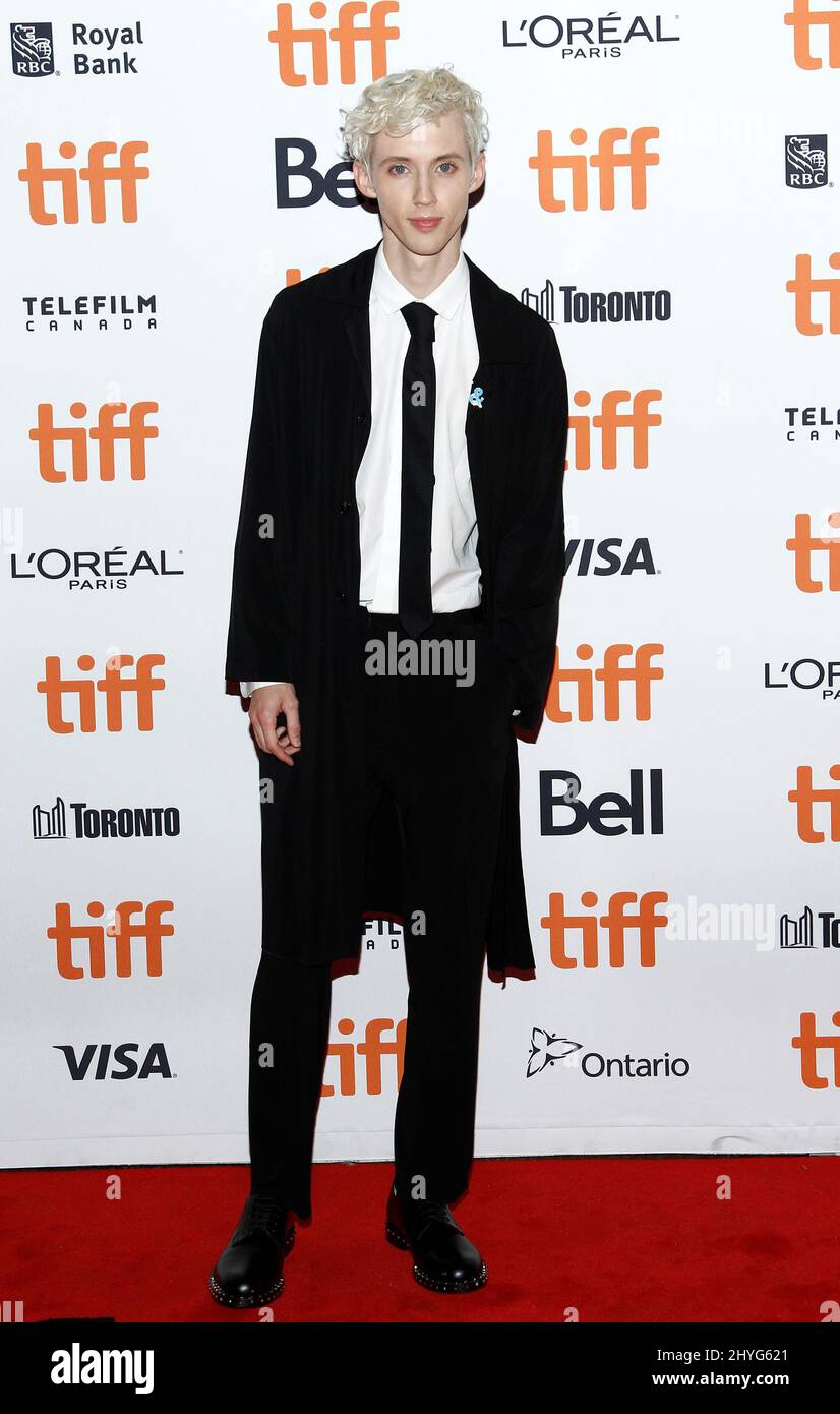 Troye Sivan at the premiere of 'Boy Erased' during the 2018 Toronto International Film Festival held at the Princess of Wales Theatre on September 11, 2018 in Toronto, Canada Stock Photo