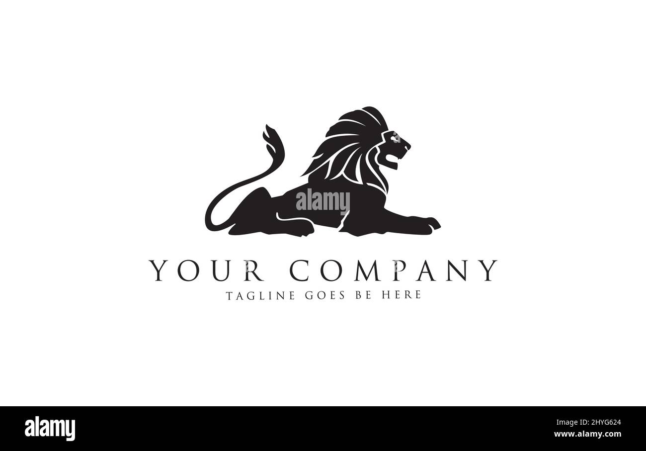Lion and Lion Head Logo Design for your brand and business Stock Vector