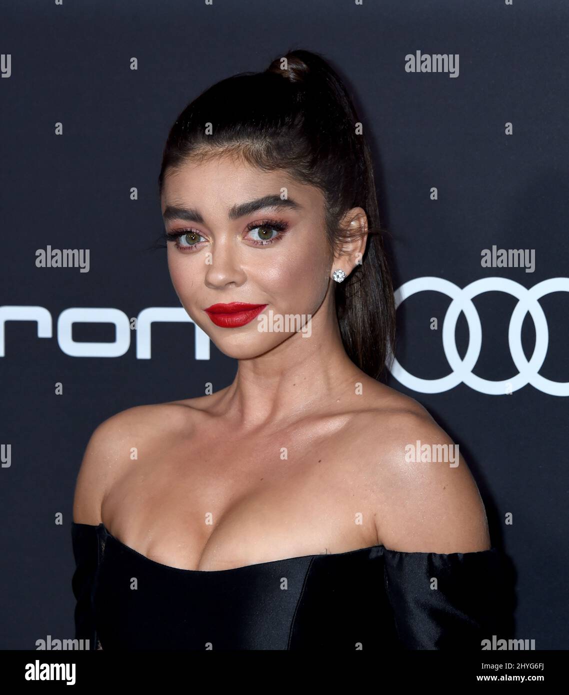 Sarah Hyland attending the Audi 70th Emmys party held at the La Peer Hotel in West Hollywood Stock Photo