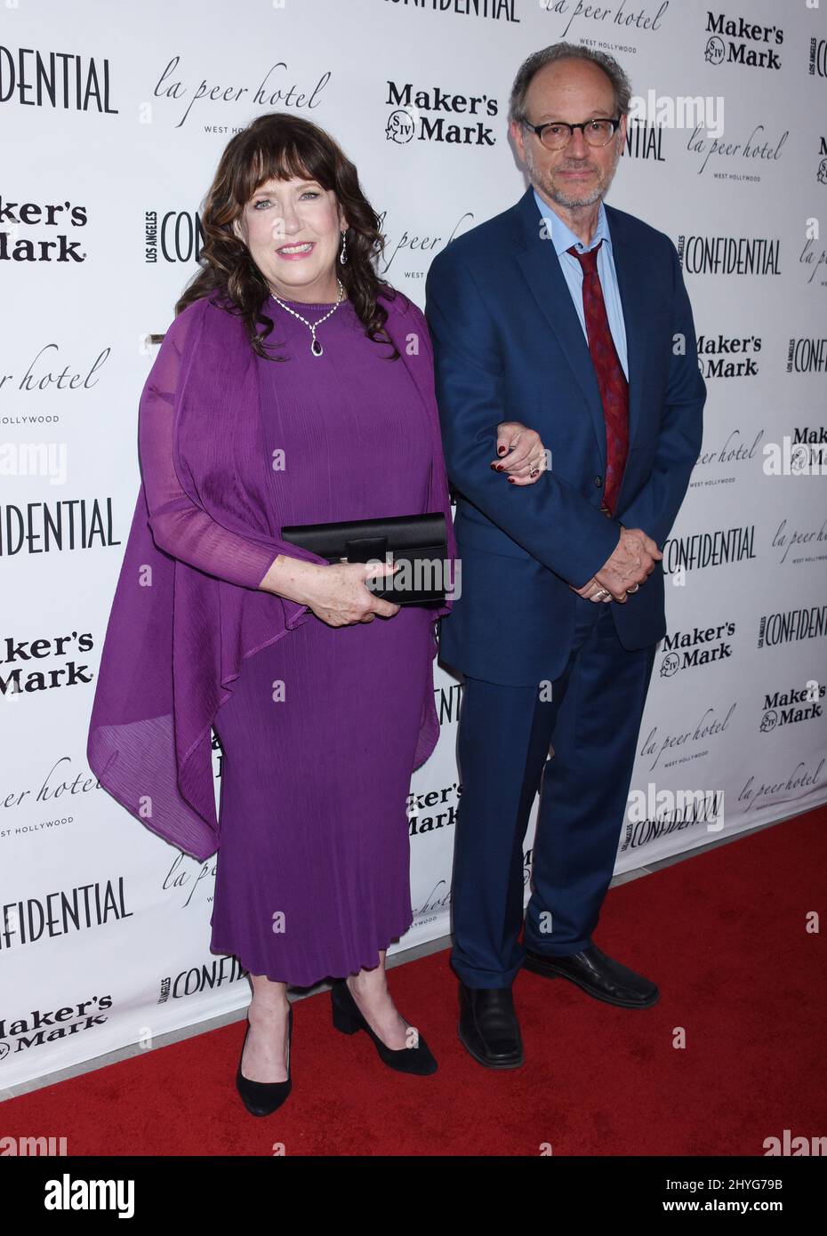 Ann Dowd and Lawrence Arancio at Los Angeles Confidential and Elisabeth Moss Celebrate The Emmys held at the Kimpton La Peer Hotel on September 16, 2018 in West Hollywood, USA Stock Photo