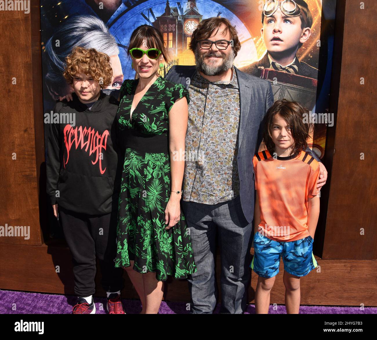 Exclusive!! Jack Black plays Mr Mom as he and wife Tanya take 2 month old  son Samuel Jason for a stroll around the neighbourhood in Beverly Hills,  Ca, 8/5/06 Stock Photo - Alamy