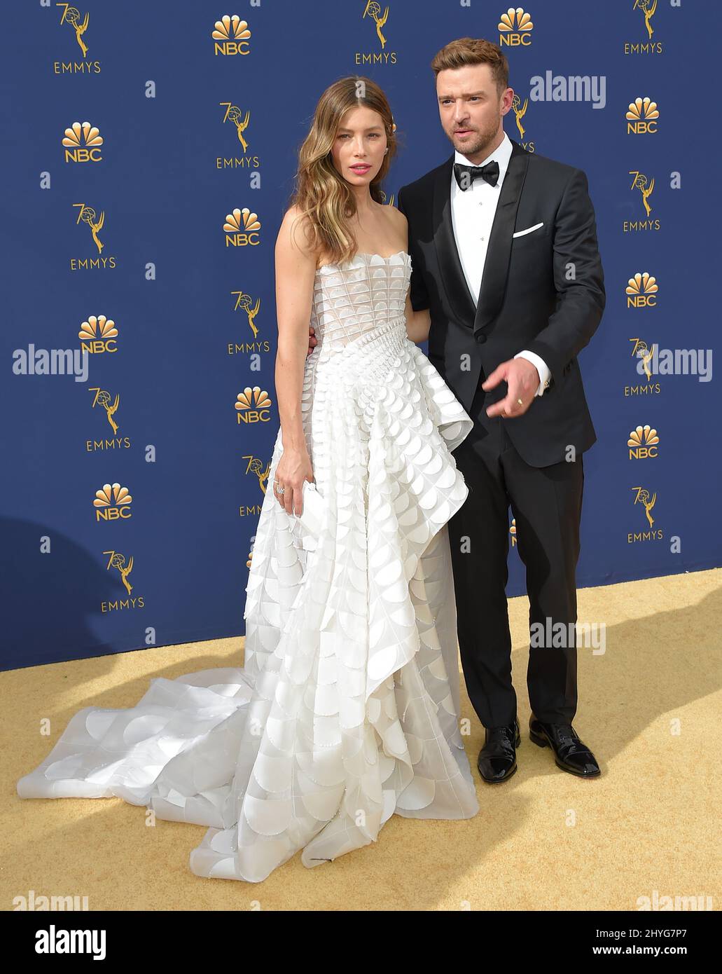 Jessica biel justin timberlake emmy hires stock photography and images
