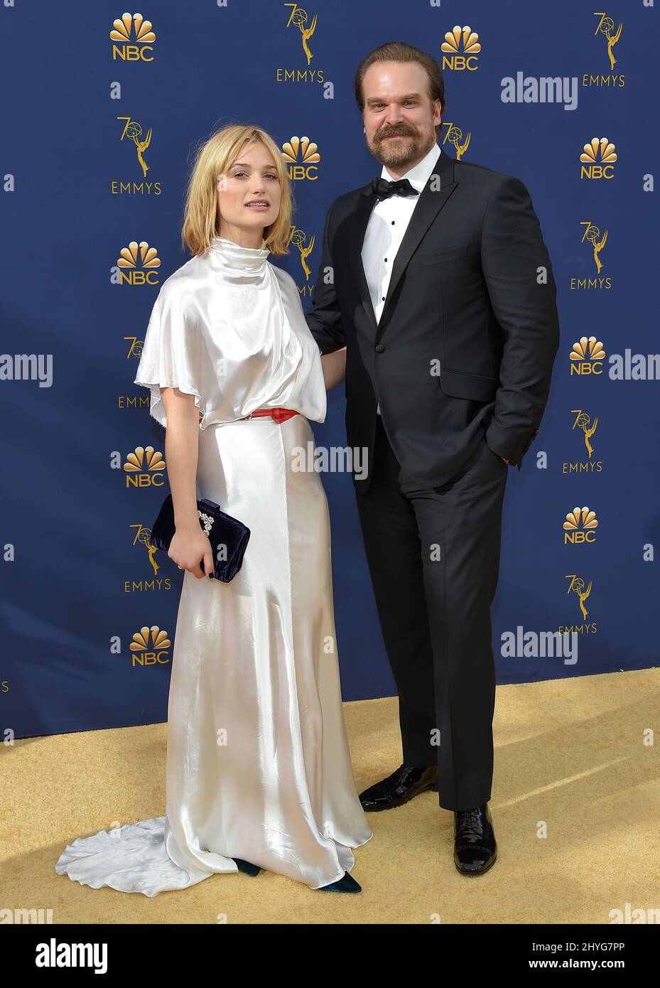 David Harbour And Alison Sudol At The 70th Primetime Emmy Awards Held David Harbour And Alison Sudol At The 70th Primetime Emmy Awards Held