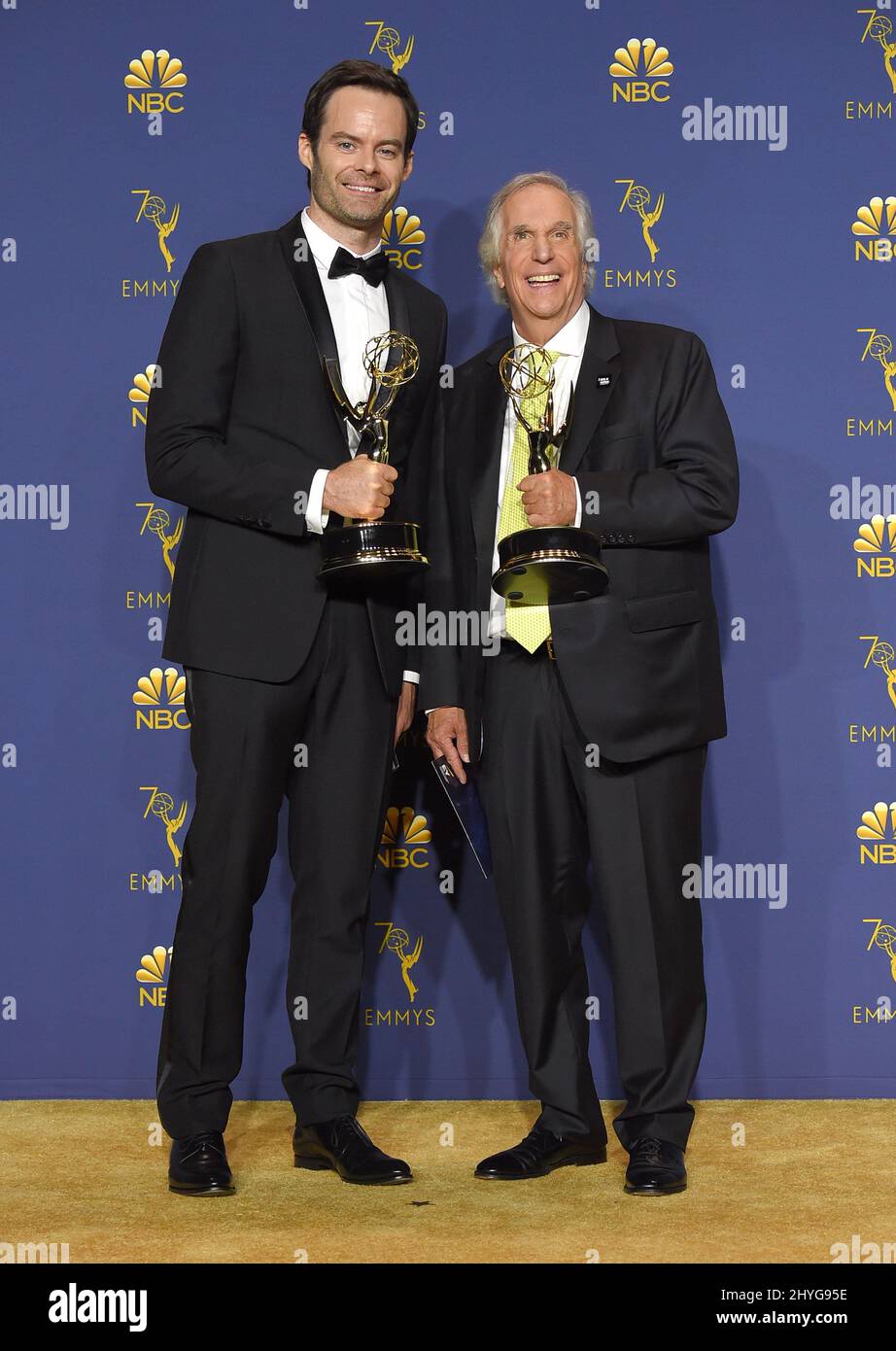 Bill Hader and Henry Winkler at the 70th Primetime Emmy Awards held at