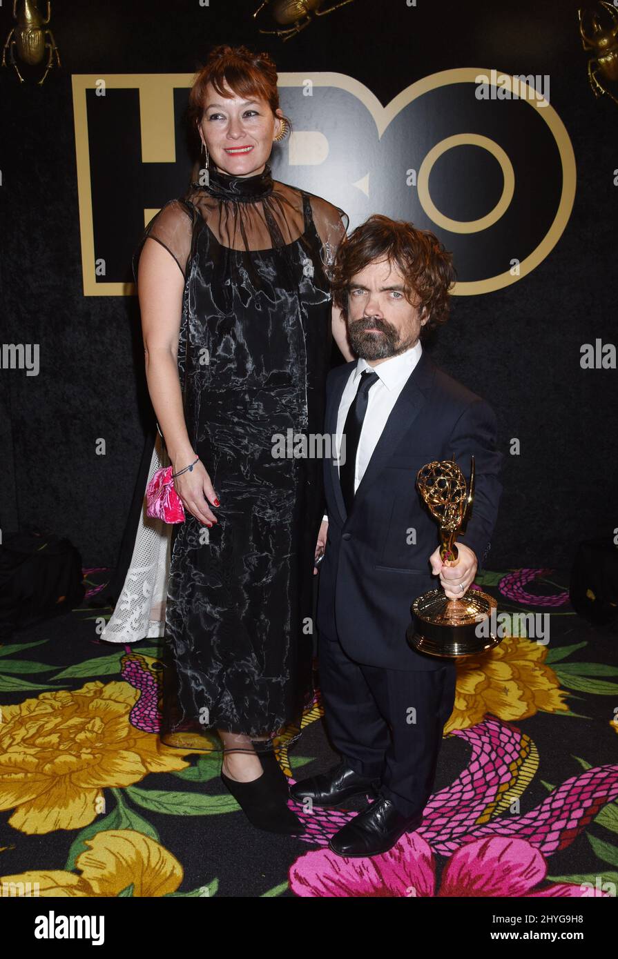 Peter Dinklage and Erica Schmidt at HBO's 2018 Primetime Emmy Awards Post Awards Reception held at the Pacific Design Center on September 17, 2018 in West Hollywood, USA. Stock Photo