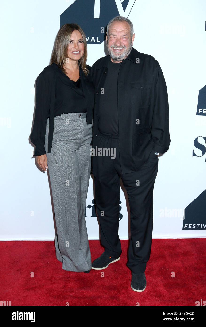 Mariska Hargitay & Dick Wolf attending the Tribeca TV Festival 20th