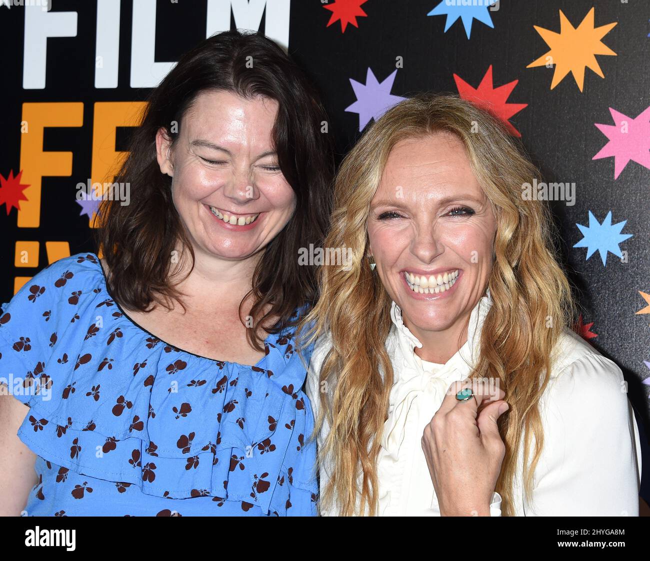 Kate Hyga Kate Crowther and Toni Collette attending the premiere of Netflix's ...