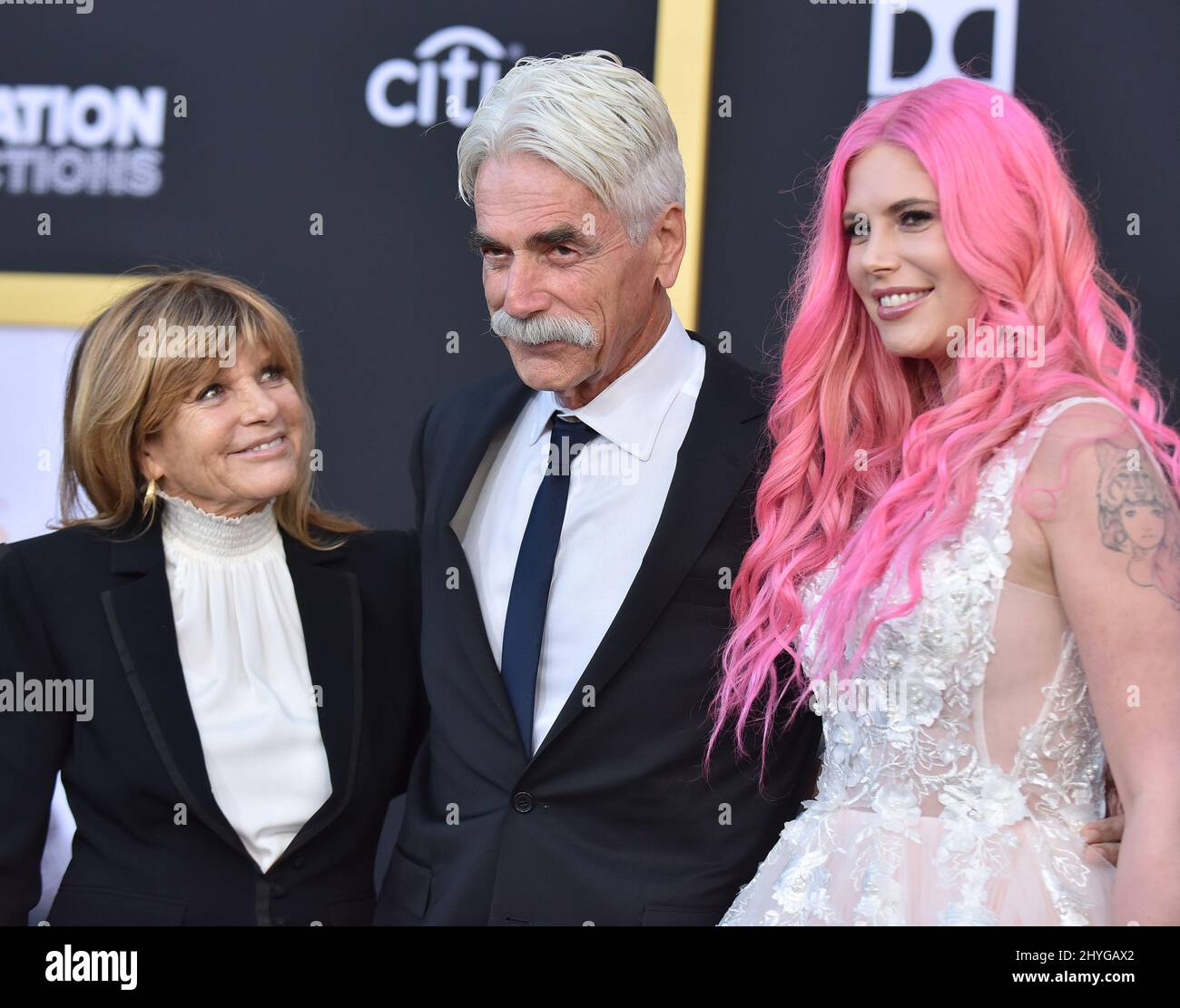 Katharine Ross, Sam Elliott and Cleo Rose Elliott attending the premiere of  A Star Is Born, in Los Angeles, California Stock Photo - Alamy