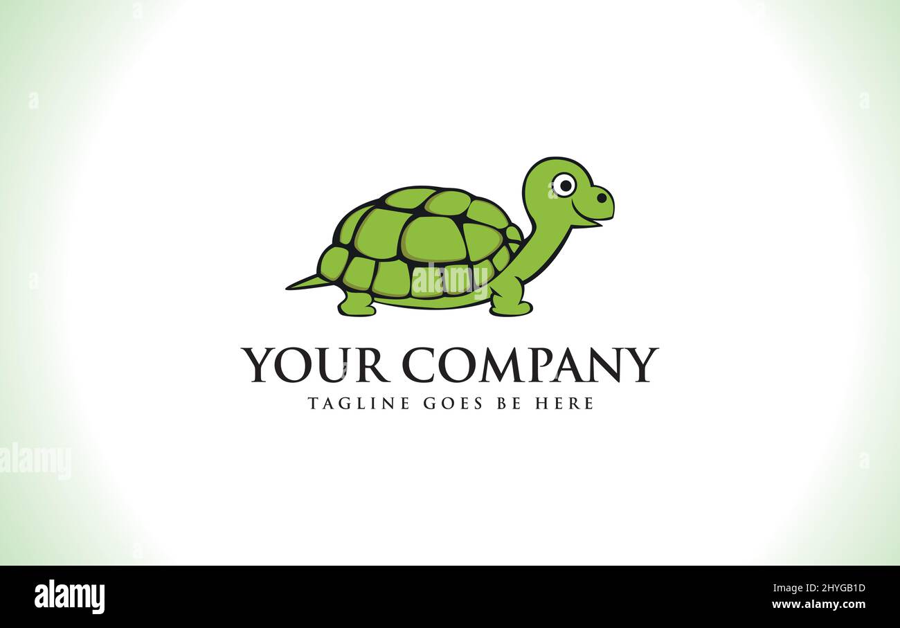 Turtle vector animal art and logo design for brand and business Stock Vector