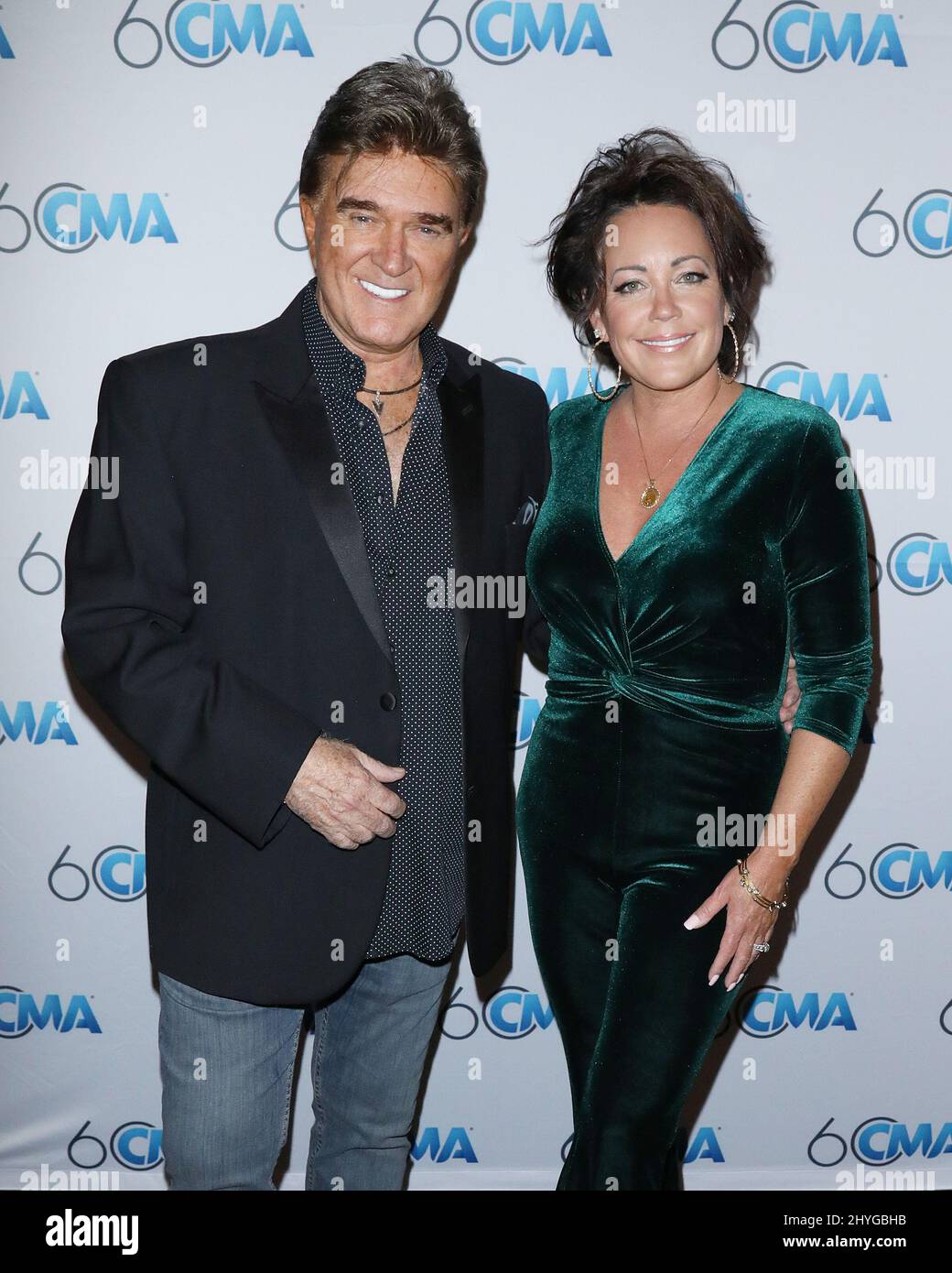 T.G. Sheppard and Kelly Lang attending the Country Music Association's 60th Birthday Party held on September 26, 2018, at the Wildhorse Saloon in Nashville, Tennessee Stock Photo