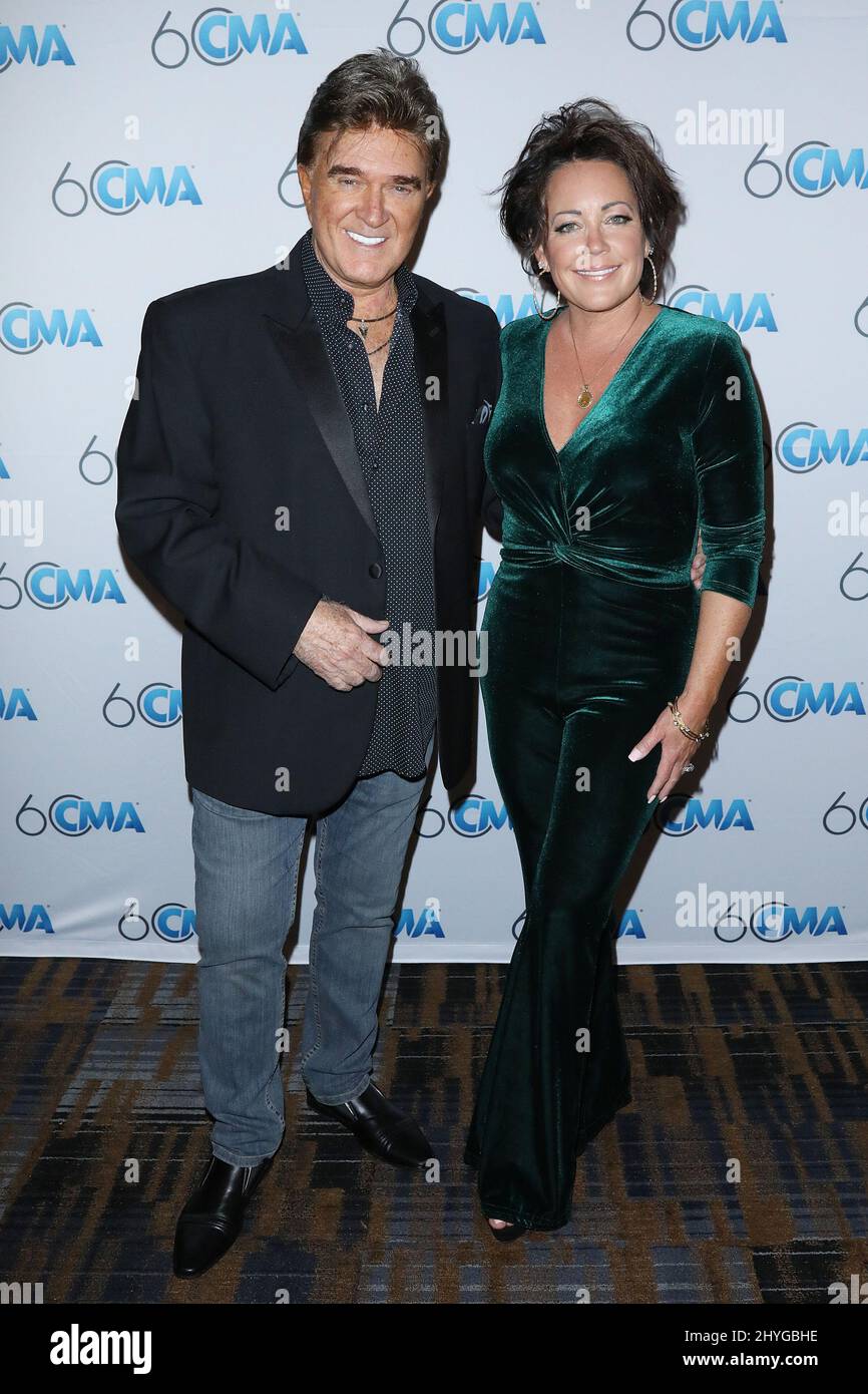 T.G. Sheppard and Kelly Lang attending the Country Music Association's 60th Birthday Party held on September 26, 2018, at the Wildhorse Saloon in Nashville, Tennessee Stock Photo