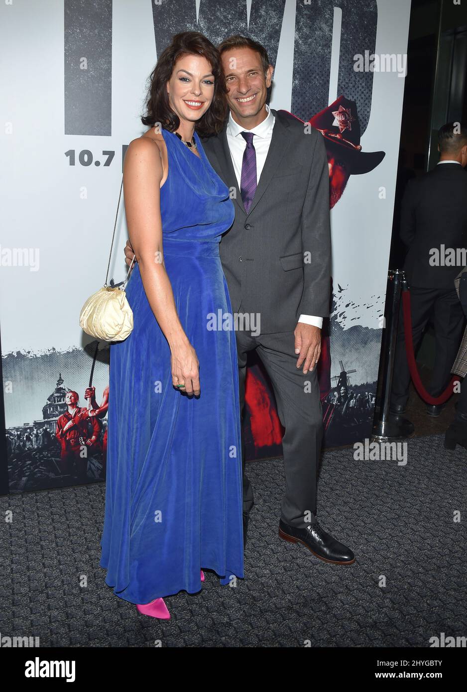 Pollyanna McIntosh arriving to the 'The Walking Dead' Season 9 Premiere