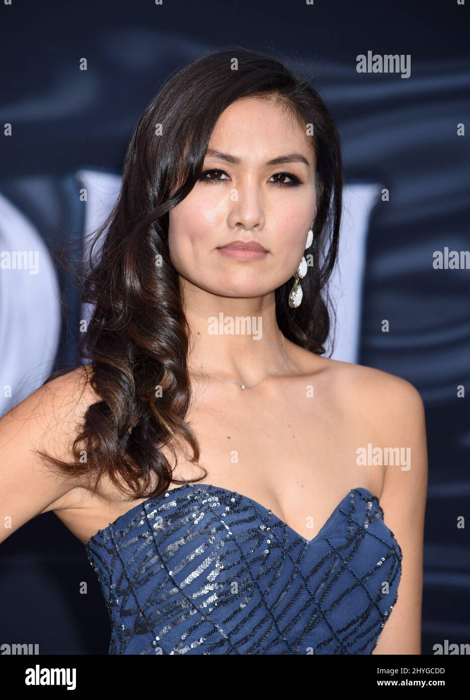 Michelle Lee arriving for the "Venom" premiere held at Regency Village