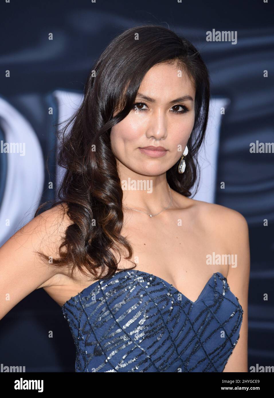 Michelle Lee arriving for the "Venom" premiere held at Regency Village