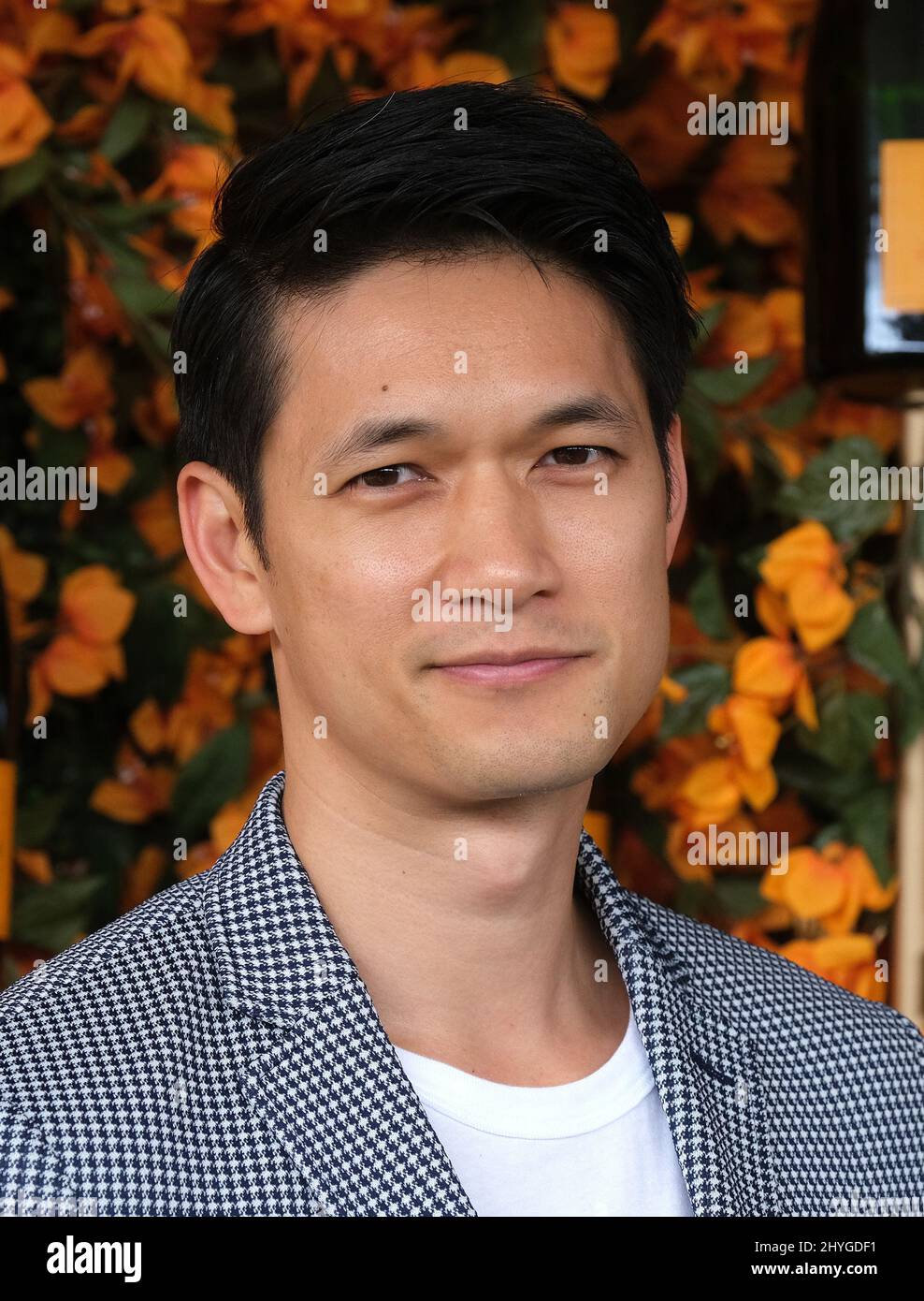 Harry Shum Jr. arrives at the 9th Annual Veuve Clicquot Polo Classic held at Will Rogers State Park on October 6, 2018 in Pacific Palisades, Ca Stock Photo