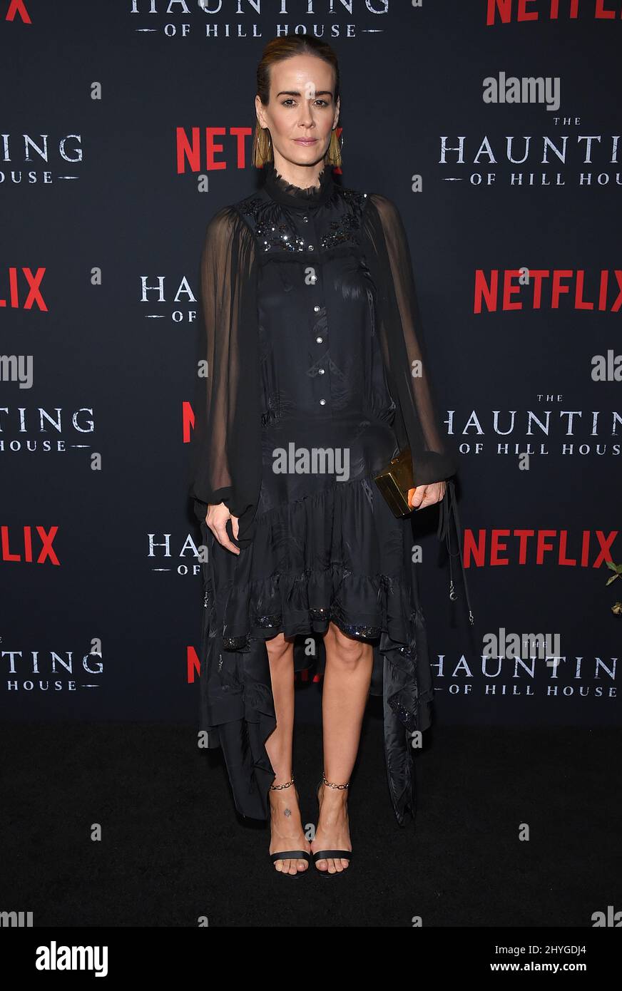 Sarah Paulson attending the season one premiere of Netflix's The