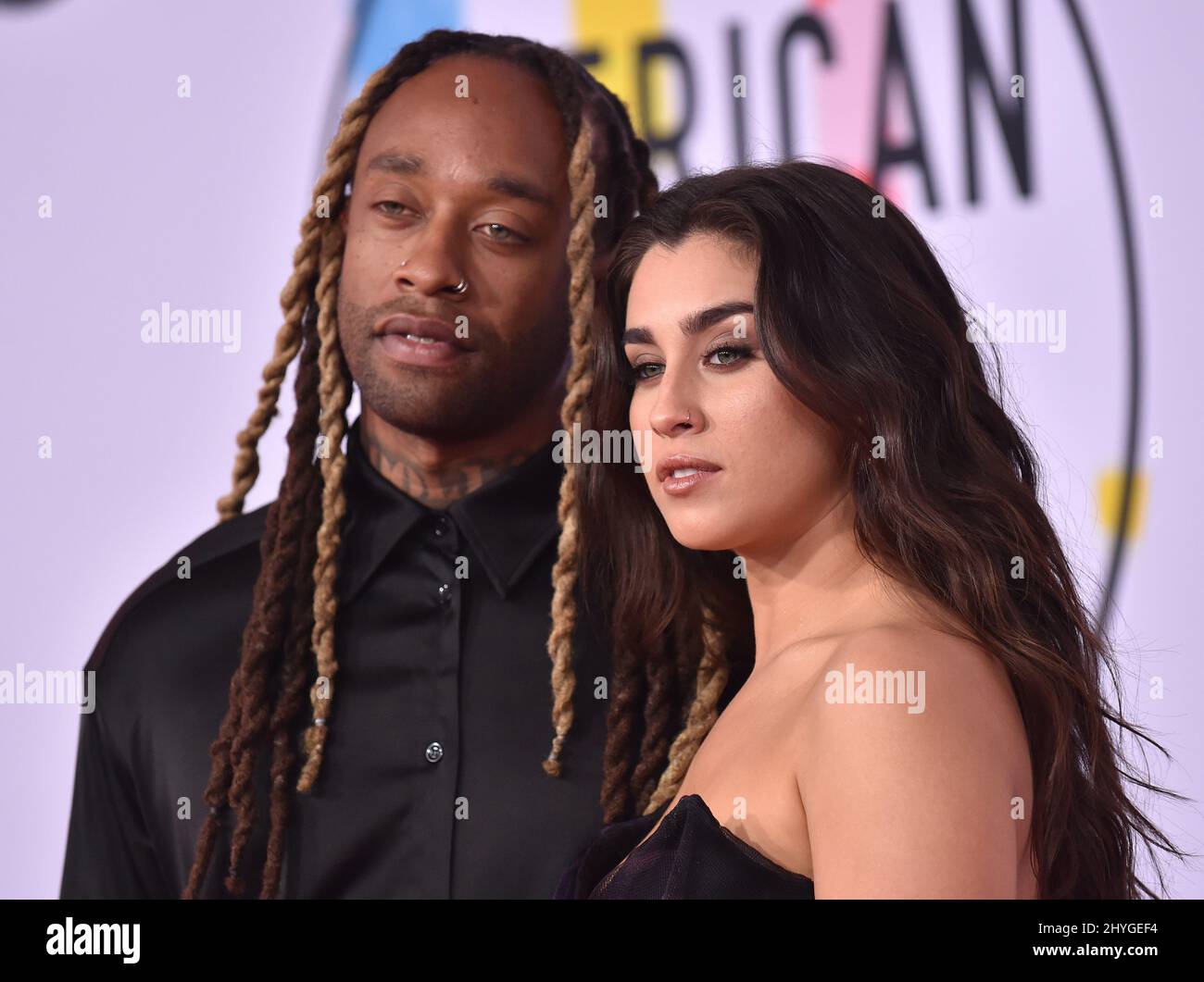 Ty Dolla Sign And Lauren Jauregui At The 2018 American Music Awards Held At The Microsoft