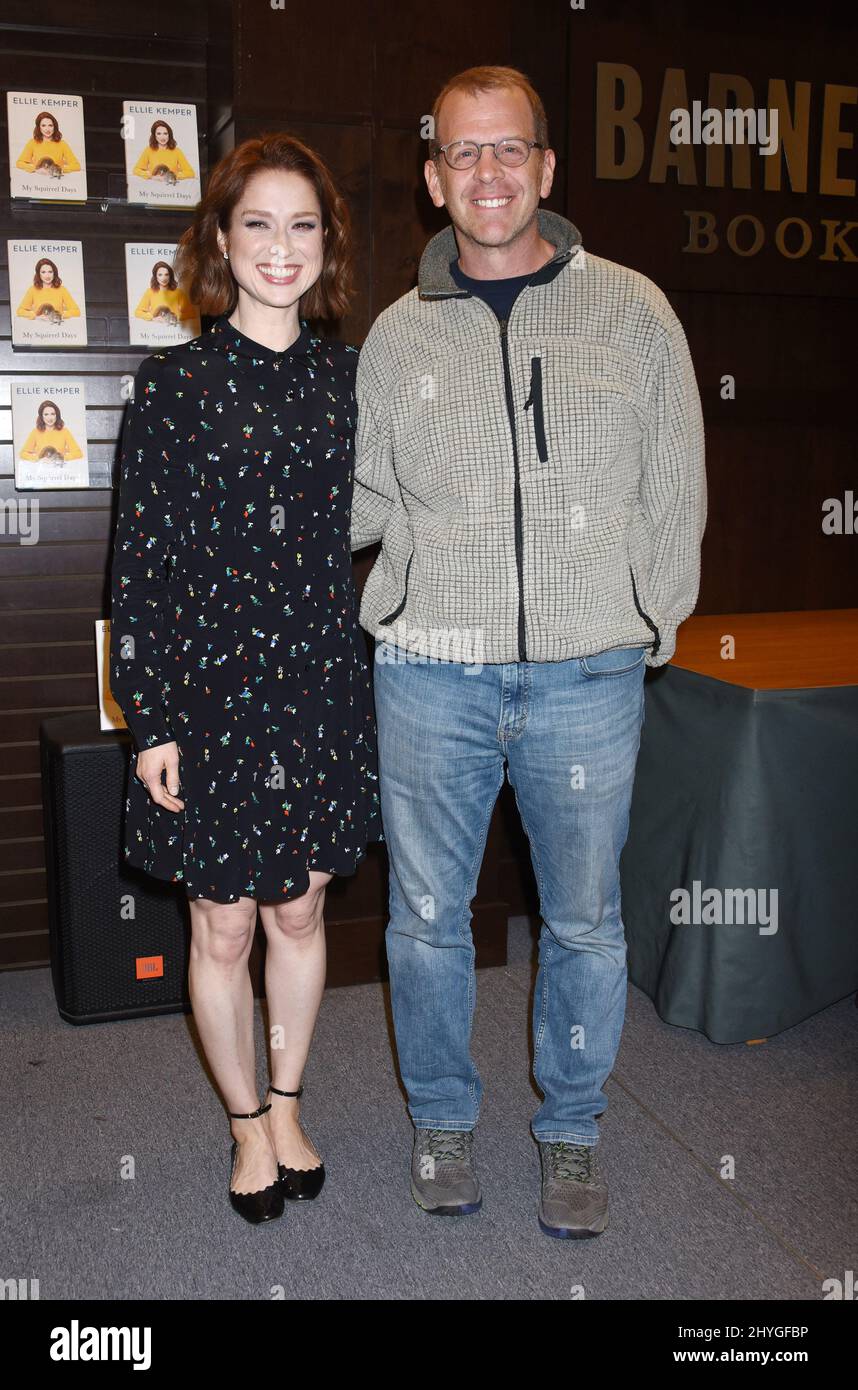 Ellie Kemper and Paul Lieberstein at the Ellie Kemper Book signing Event  for her new book 'My Squirrel Days' held at the Barnes and Noble at The  Grove Stock Photo - Alamy