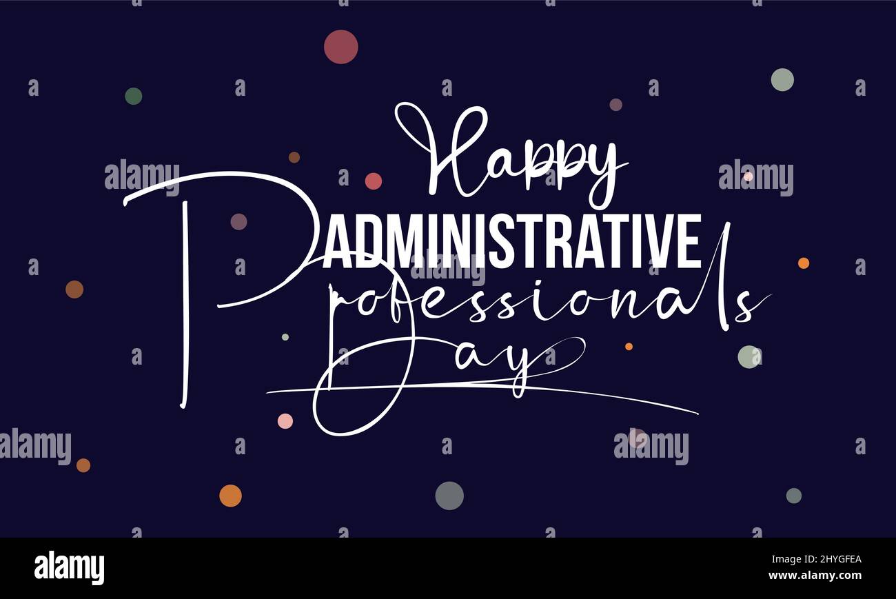 Administrative Professionals' Day. Appreciation template for banner