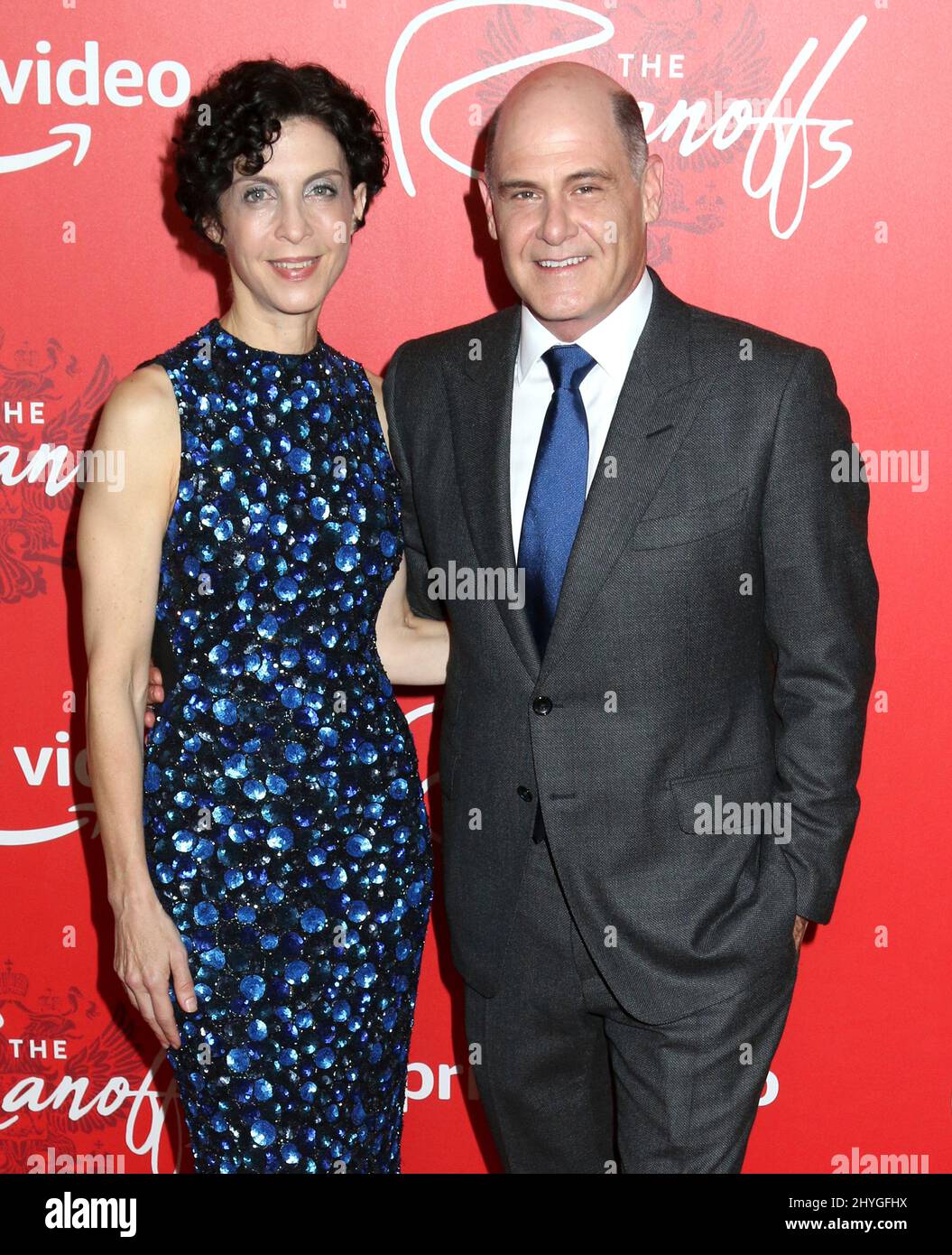 Matthew Weiner & wife Linda Brettler attends 'The Romanoffs' Premiere ...
