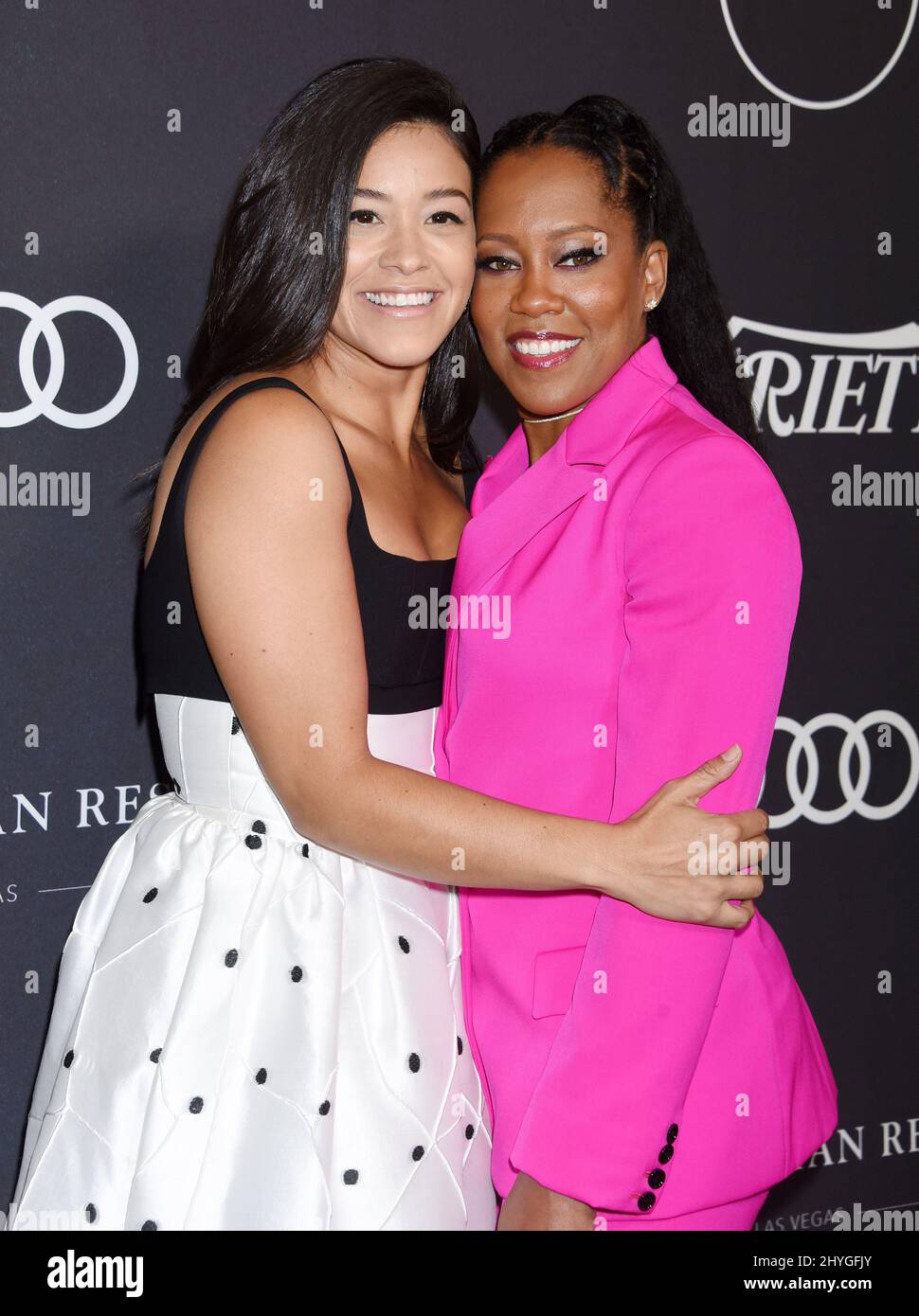 Gina rodriguez regina king varietys power women hi-res stock