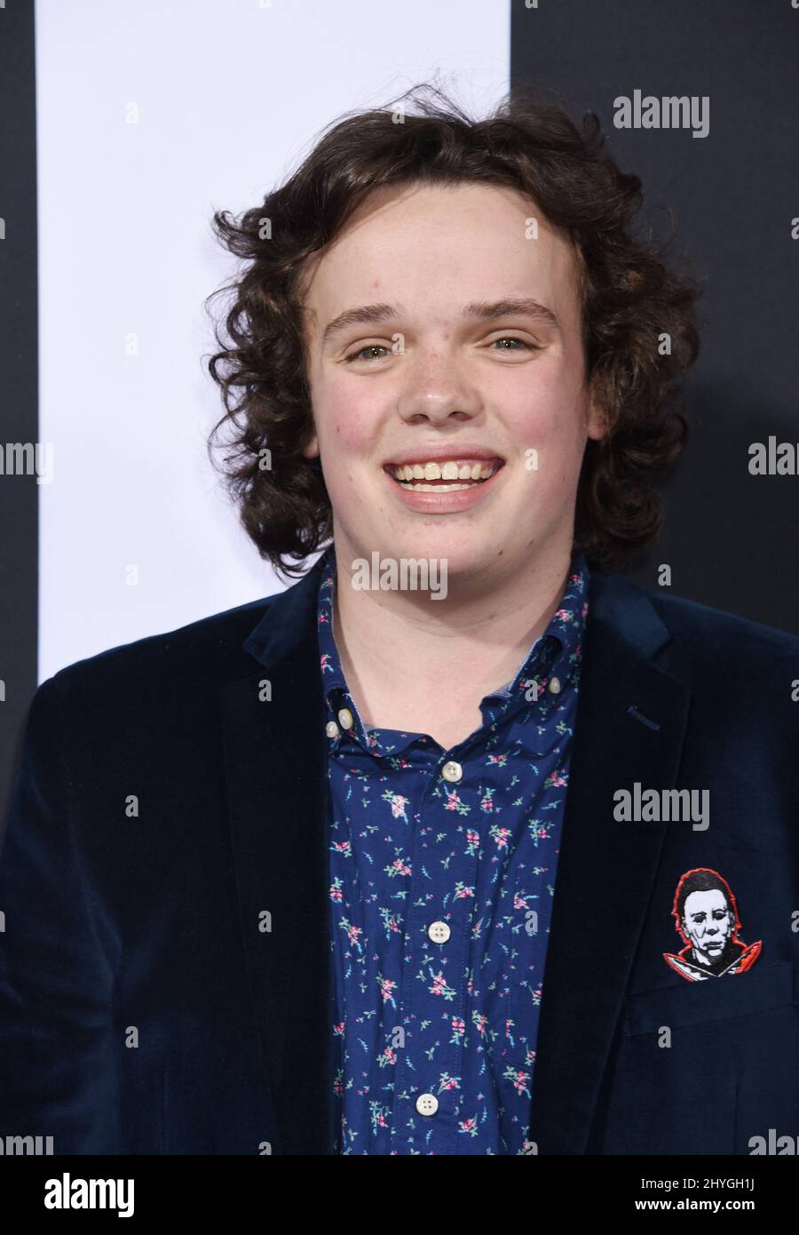 Drew Scheid attending the Halloween Premiere in Los Angeles Stock Photo