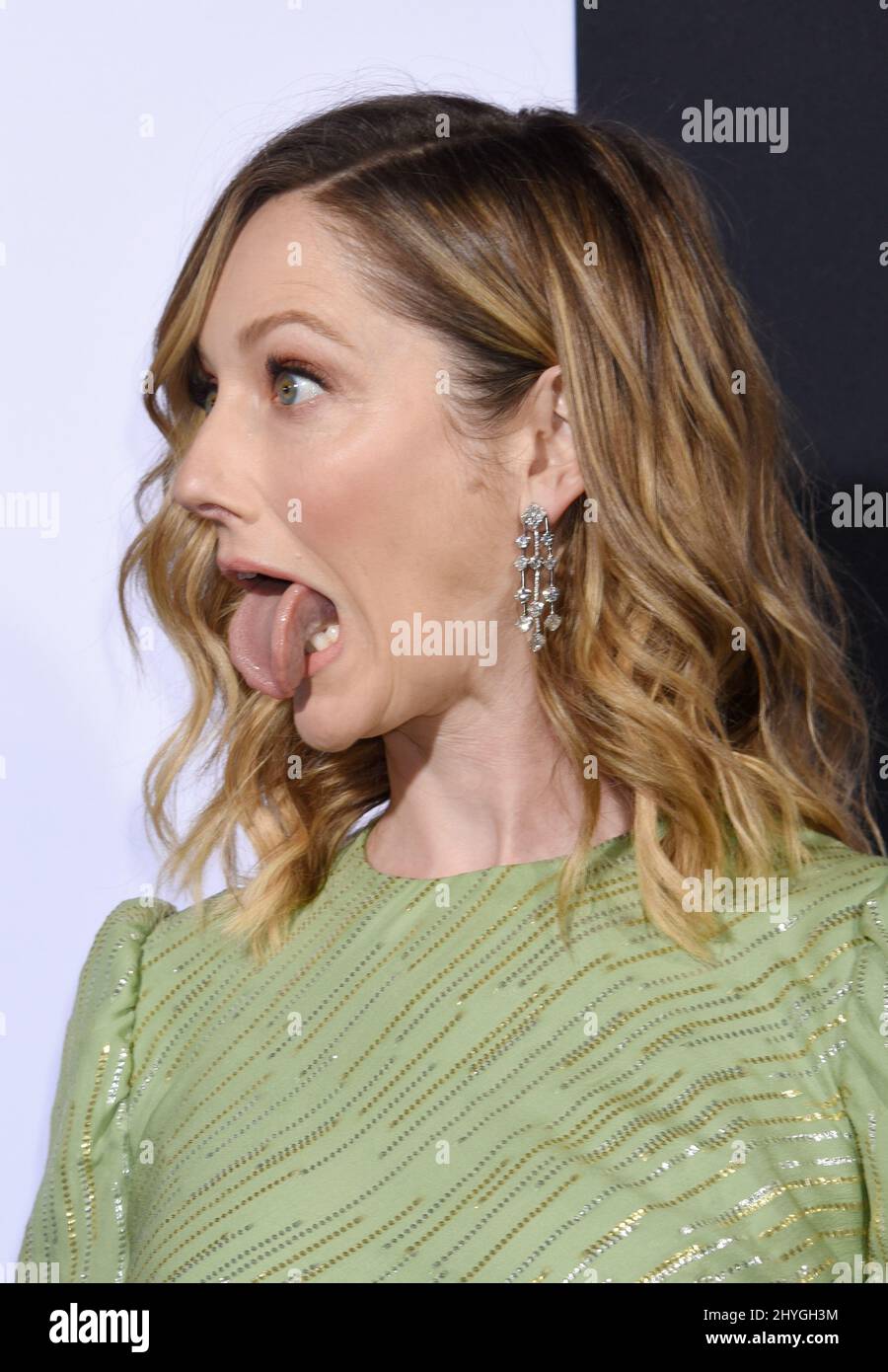 Judy Greer attending the Halloween Premiere in Los Angeles Stock Photo