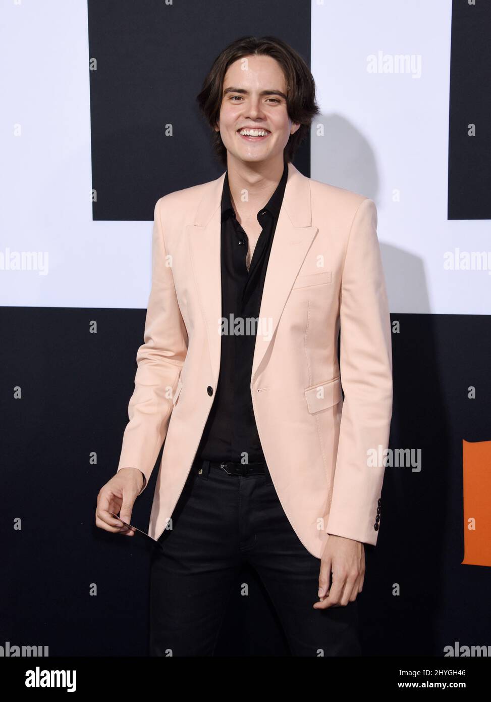 Miles Robbins attending the Halloween Premiere in Los Angeles Stock
