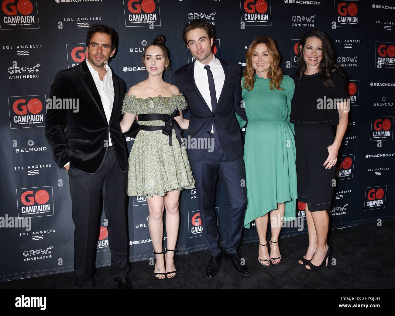 Eli roth lily collins robert pattinson sasha alexander evangeline lilly ...