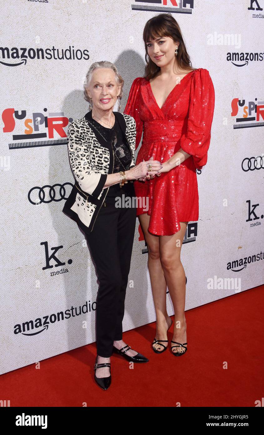 Tippi Hedren and Dakota Johnson at the Amazon Studios 'Suspiria