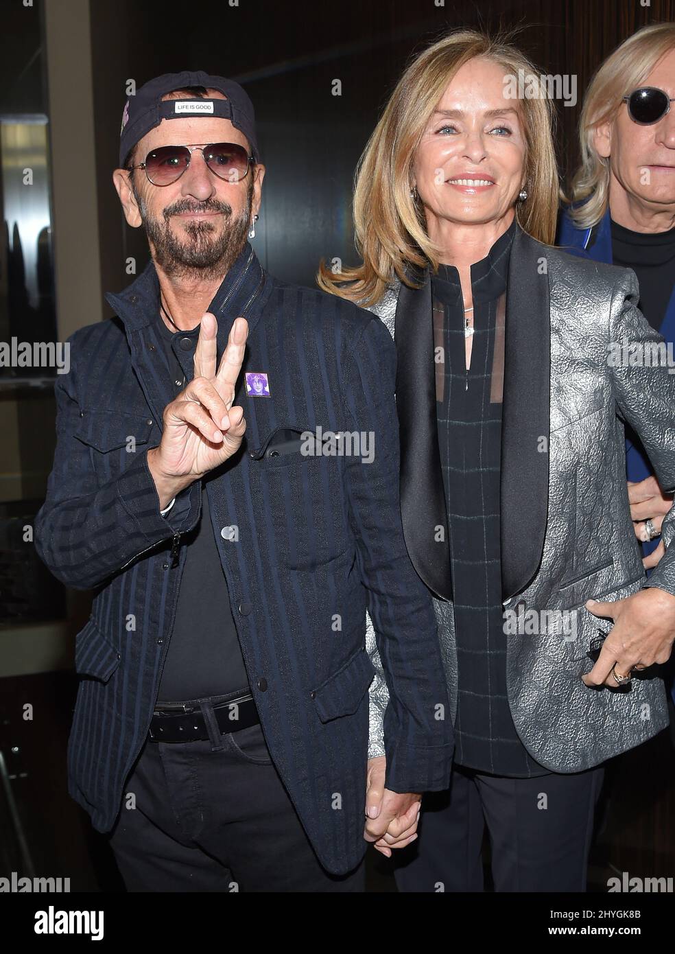 Ringo Starr and Barbara Bach Starkey arriving to the Peggy Albrecht ...