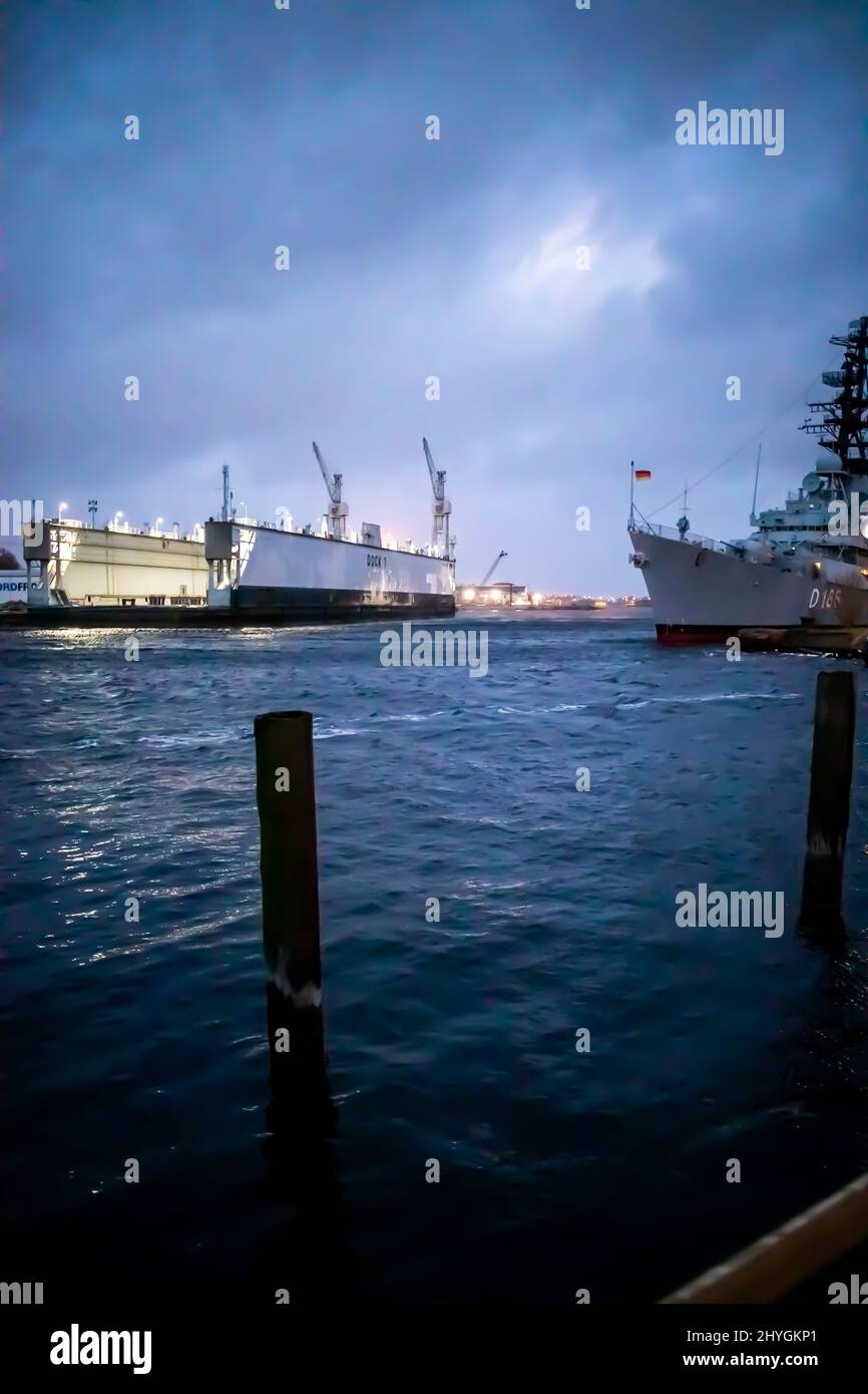 Image showcasing Closeup of ships parked in a harbor Stock Photo - Alamy