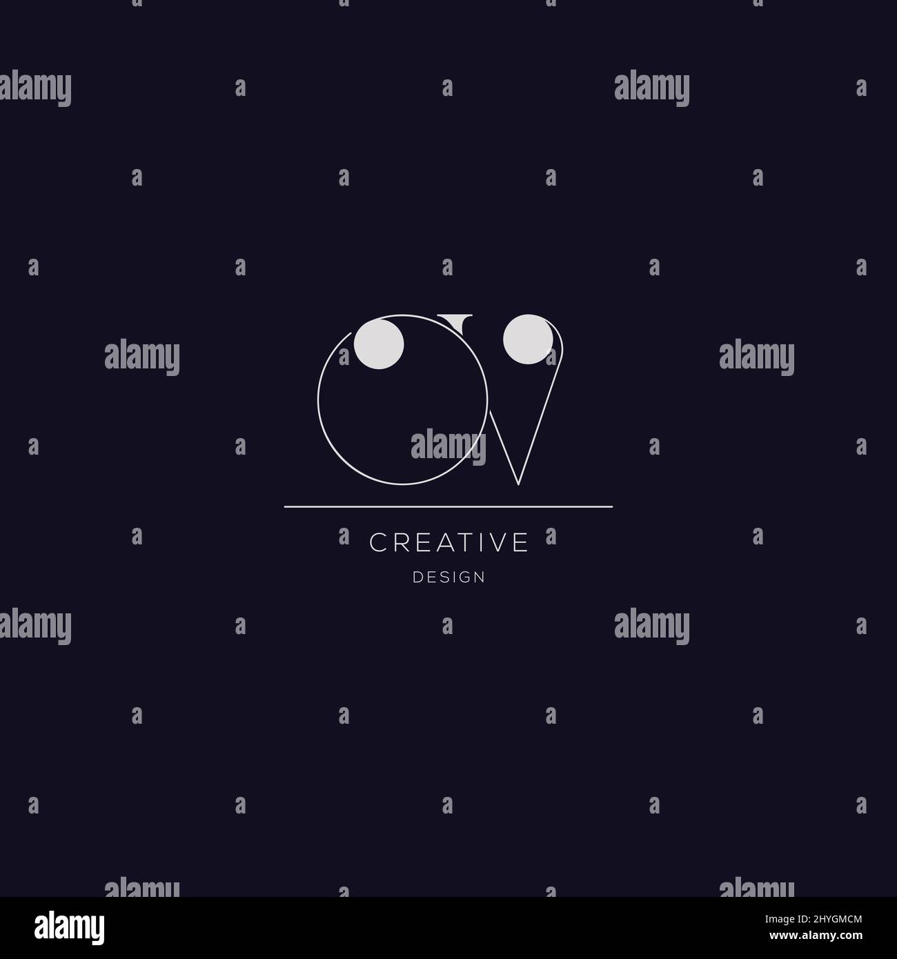 Letter ov logo hi-res stock photography and images - Alamy